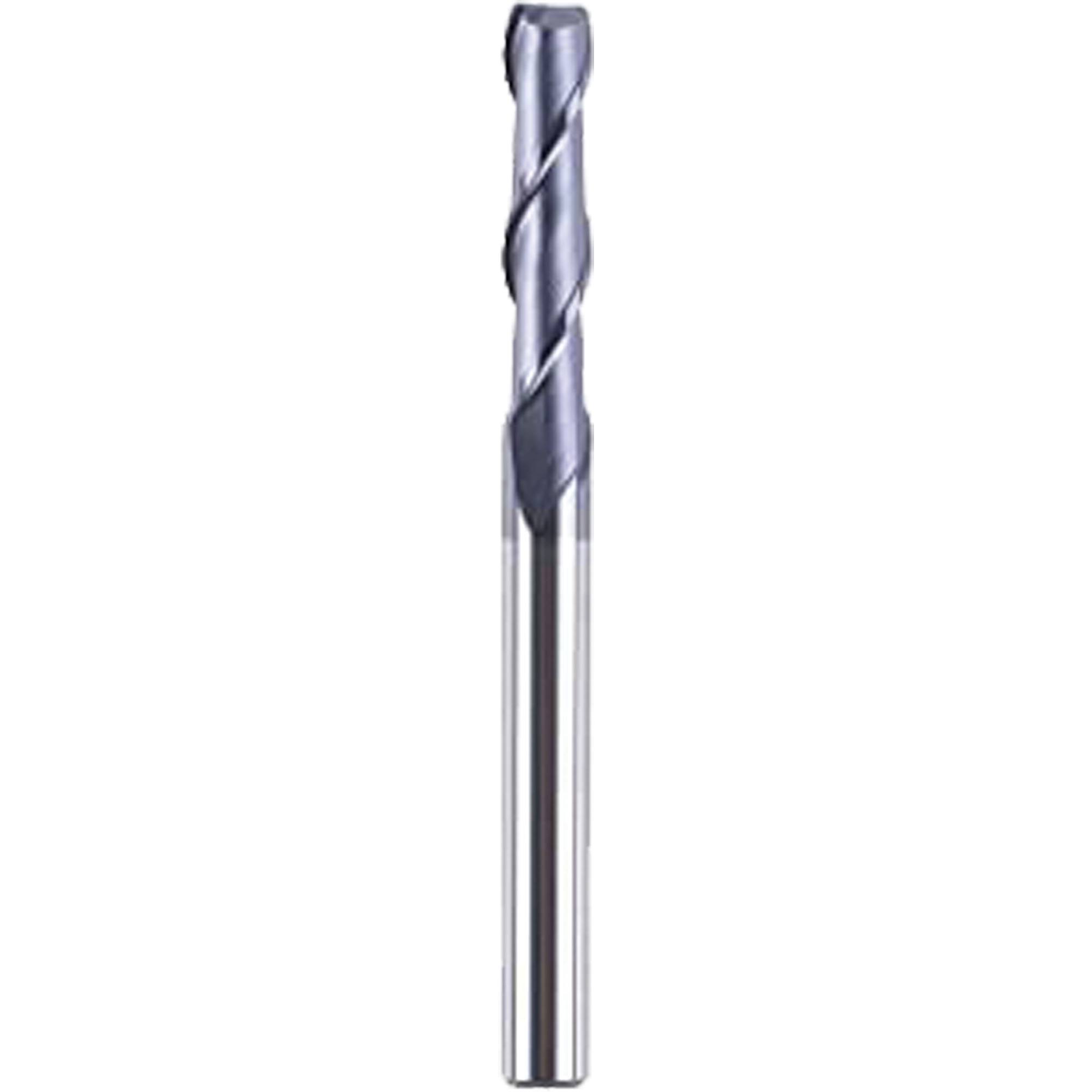 Fraise à embout carré, 1/2" dia., 6" lo, 2 cannelures, 3" tige, Carbure