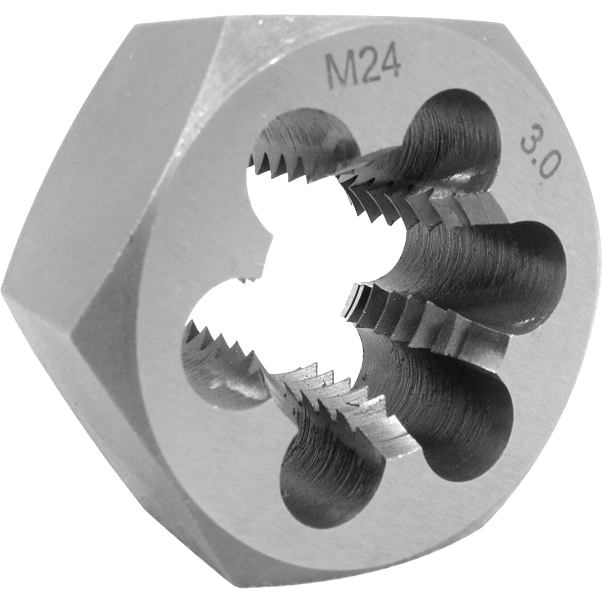 Fraise hexagonale SAE, dia. 1-1/2", Filet de 18 mm, Acier allié