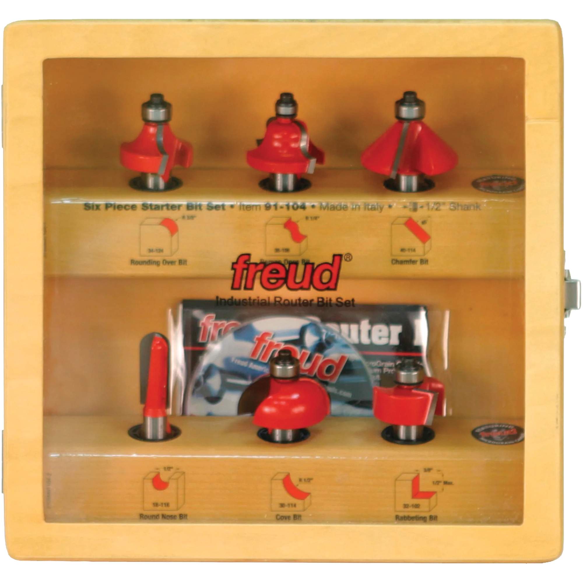 Jeu de démarrage de fraises avec mandrins de 1/2"