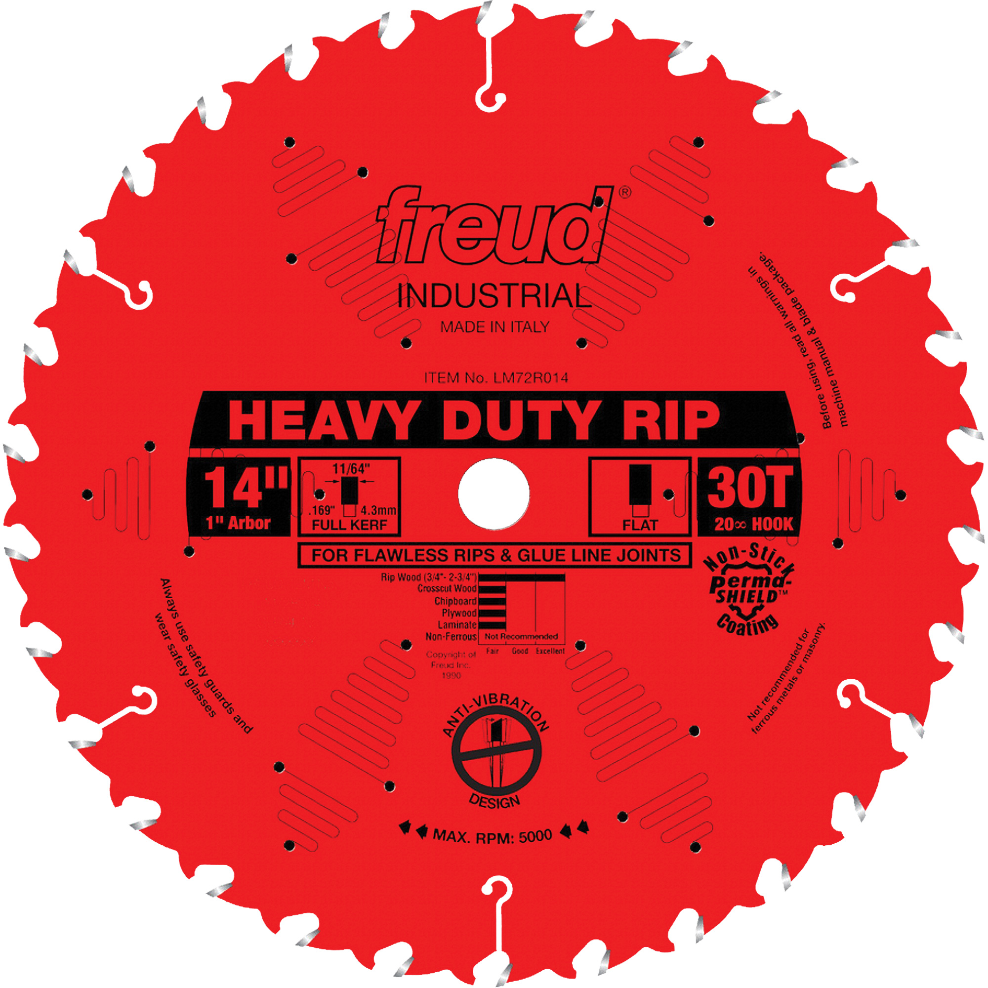 Lames de scie industrielle TCS - refente, 14", 30 dents, Pour Bois