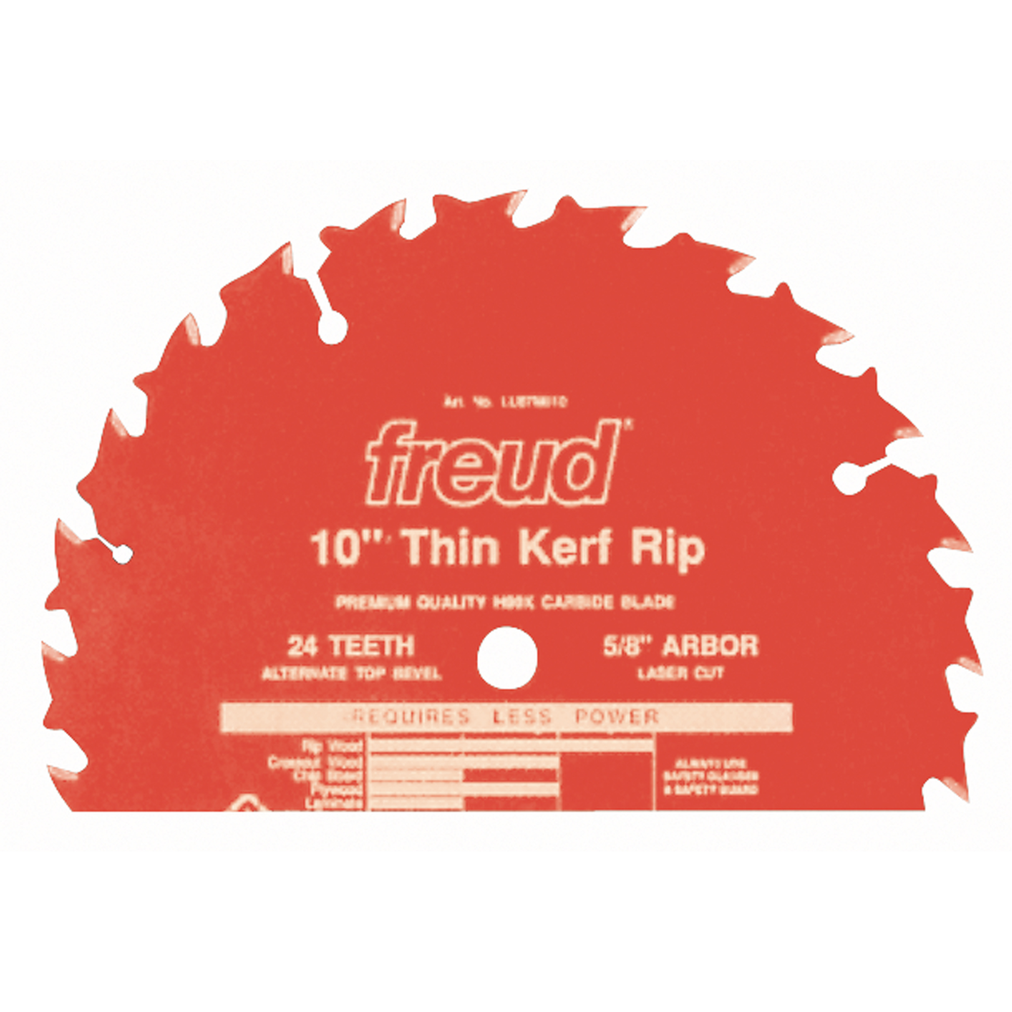 Lames de scie industrielle TCS - refente/coupe en travers à voie étroite, 10", 24 dents, Pour Bois