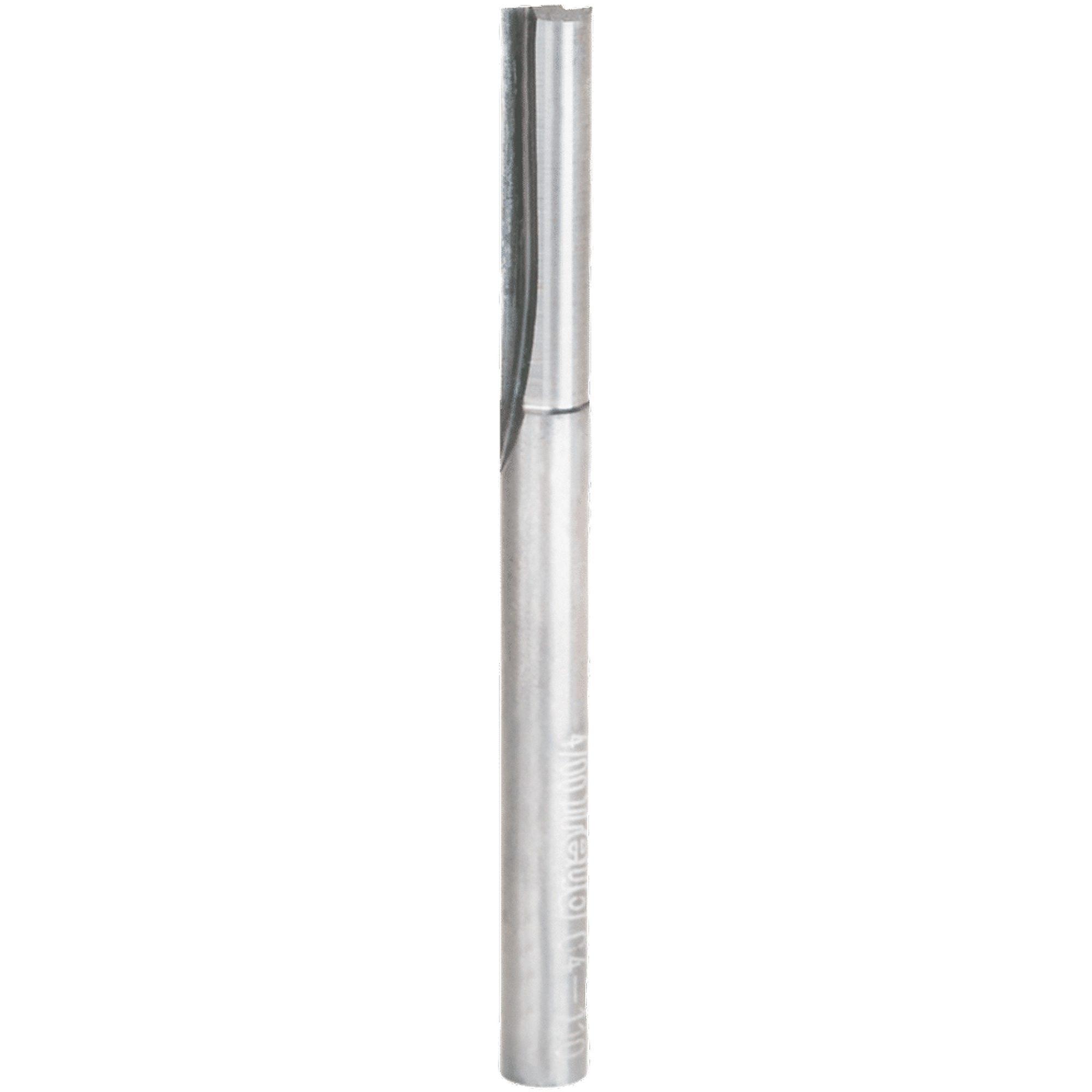 Mèche de toupie droite à double cannelure, 1/4" dia, 1" ha, 2-7/8" lo, 1/4" Manche
