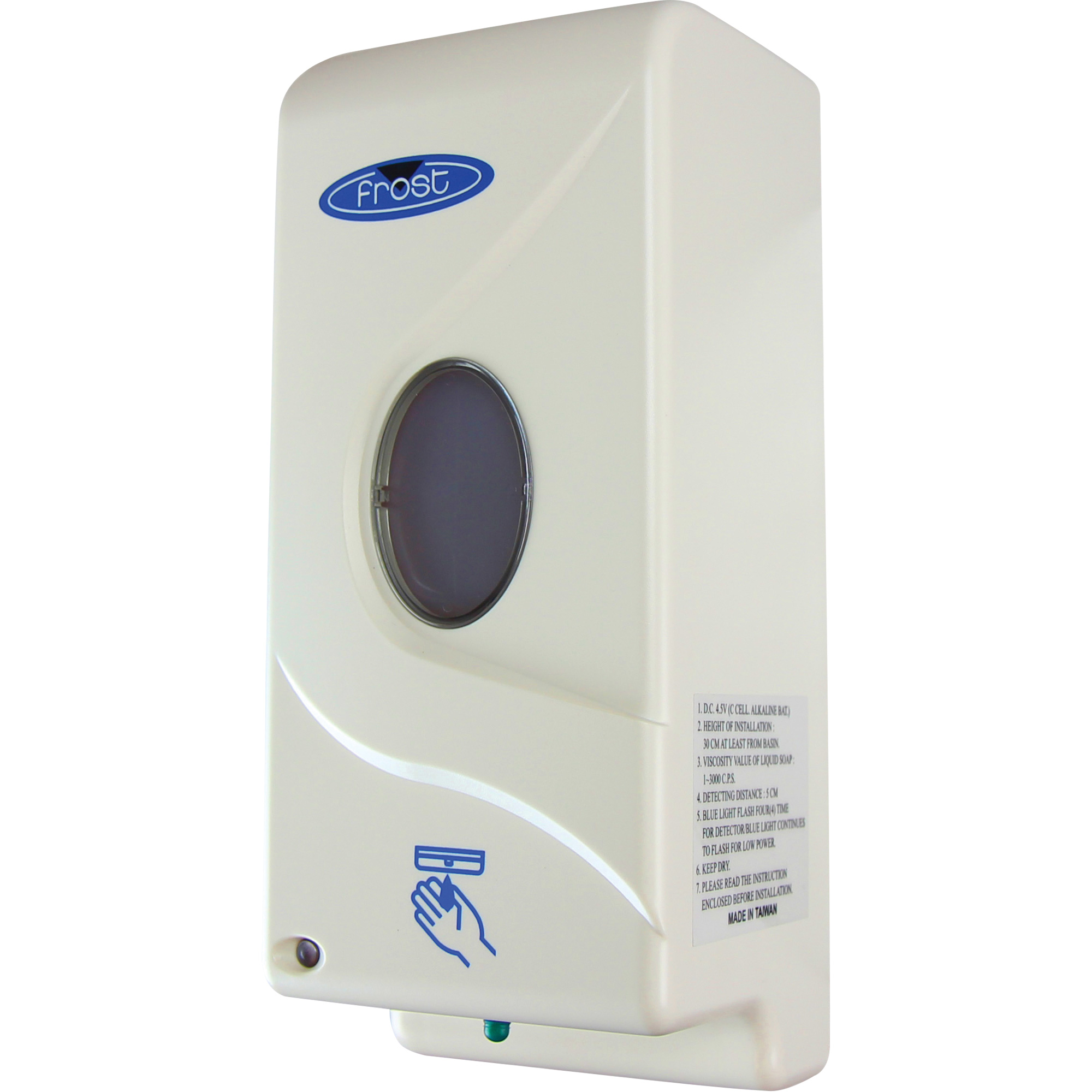 Distributeur de savon et de désinfectant, Sans contact, Capacité de 1000 ml, Format Vrac