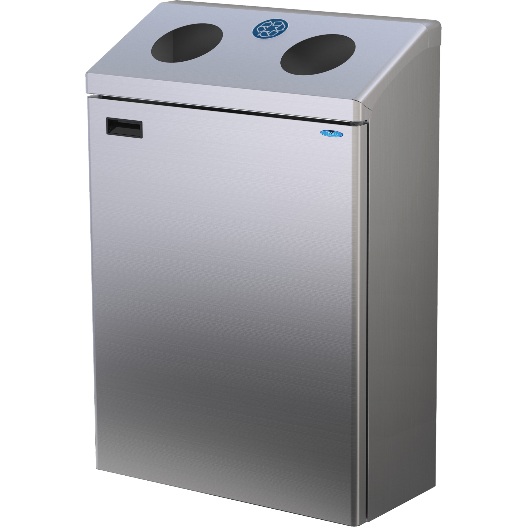 Station de recyclage murale, Vrac, Acier inoxydable, 29 gal.