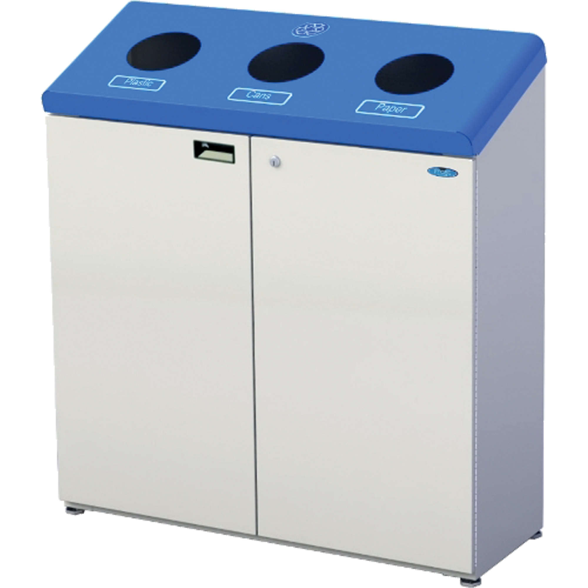 Stations de recyclage autonomes, Vrac, Acier, 53,1 gal. US