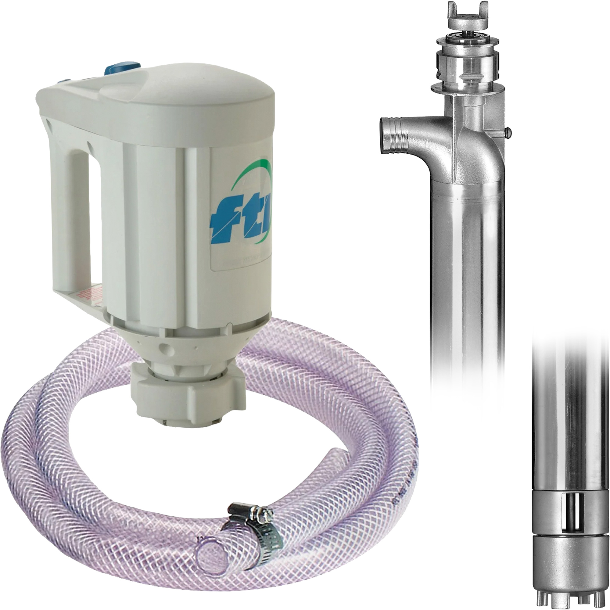 Trousse de pompe pour baril PFS-40 avec moteur M3V, Acier inoxydable