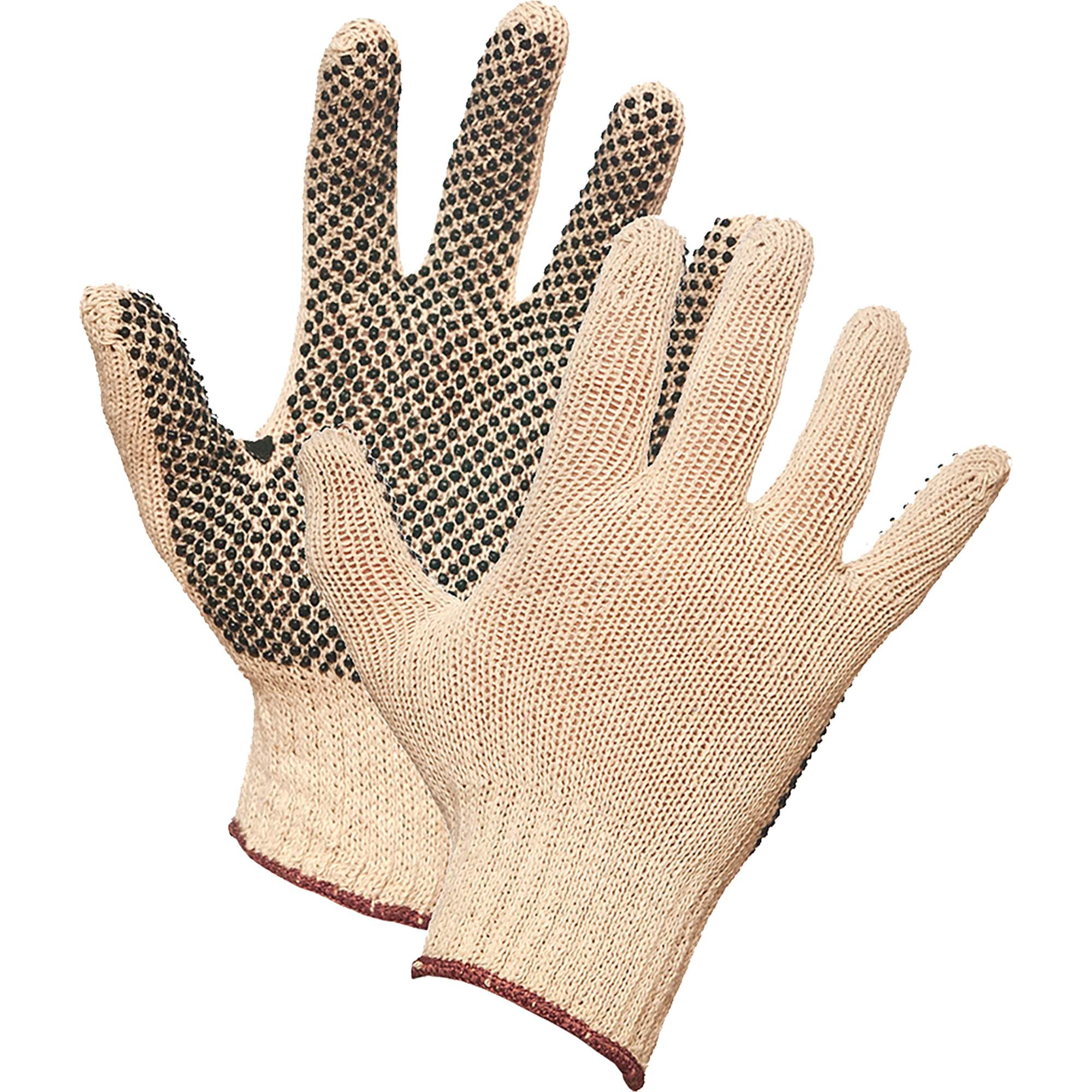Gants en tricot Forcefield, 10/T-Grand, Rêvetement PVC, Calibre 7, Enveloppe en Polyester