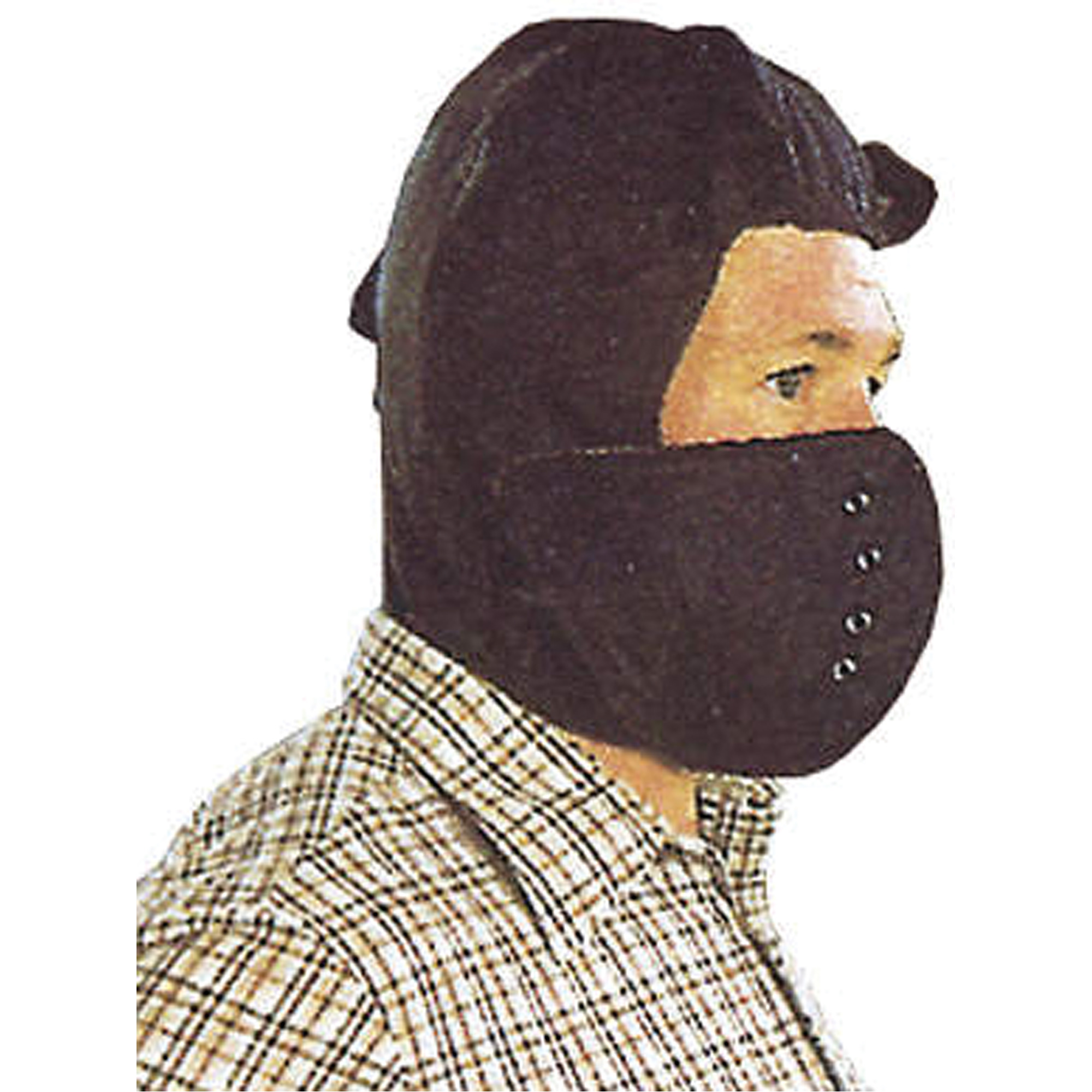 Doublure de casque de sécurité avec masque amovible, Doublure en Coton/Kasha, Taille unique, Noir
