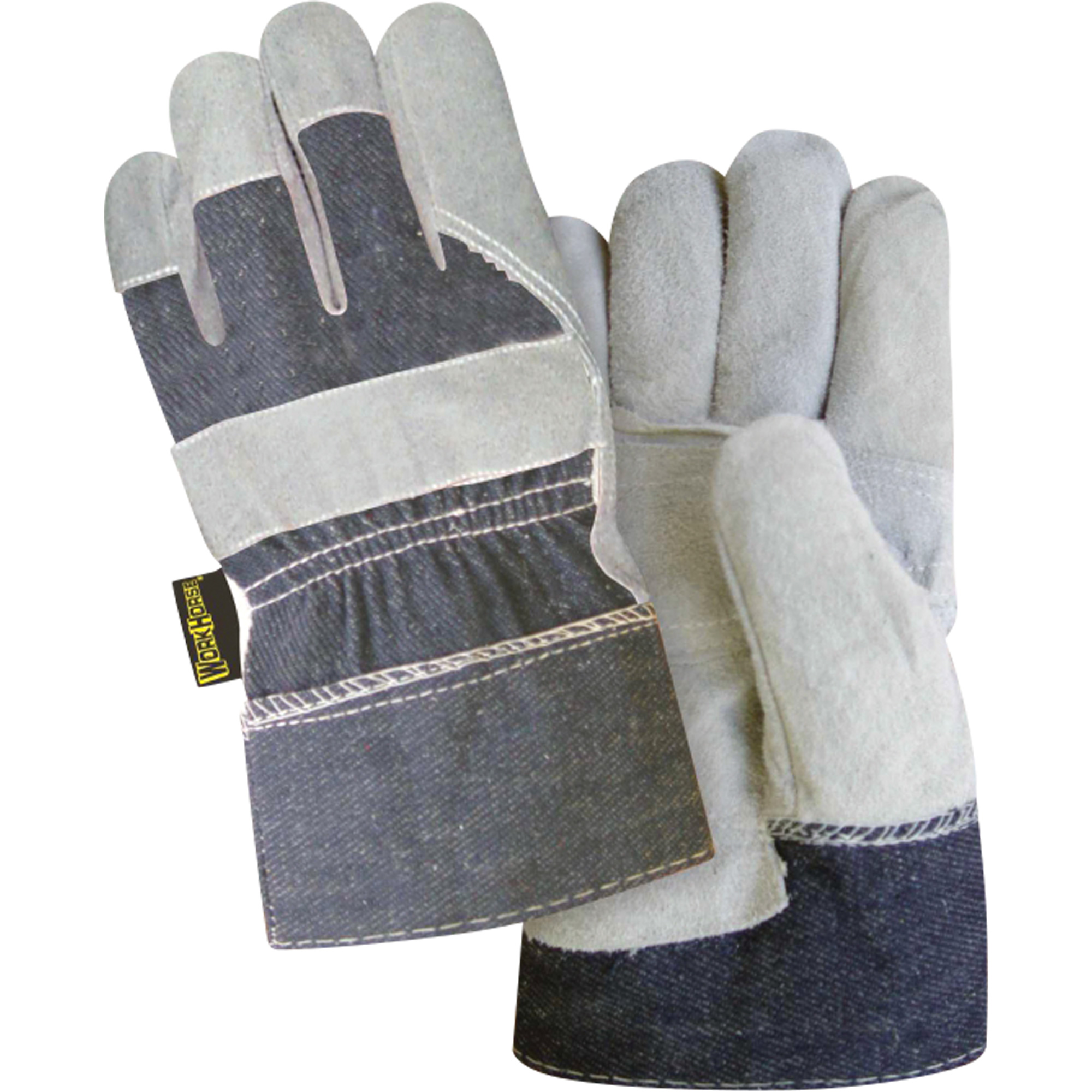 Gants WorkhorseMD, Taille unique, Paume en Cuir de vache refendu