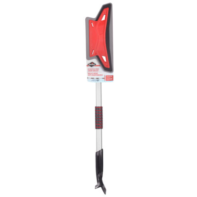 Balai à neige antiégratignures, Télescopique, lame Mousse de CAV/E, 52" Longueur, Rouge