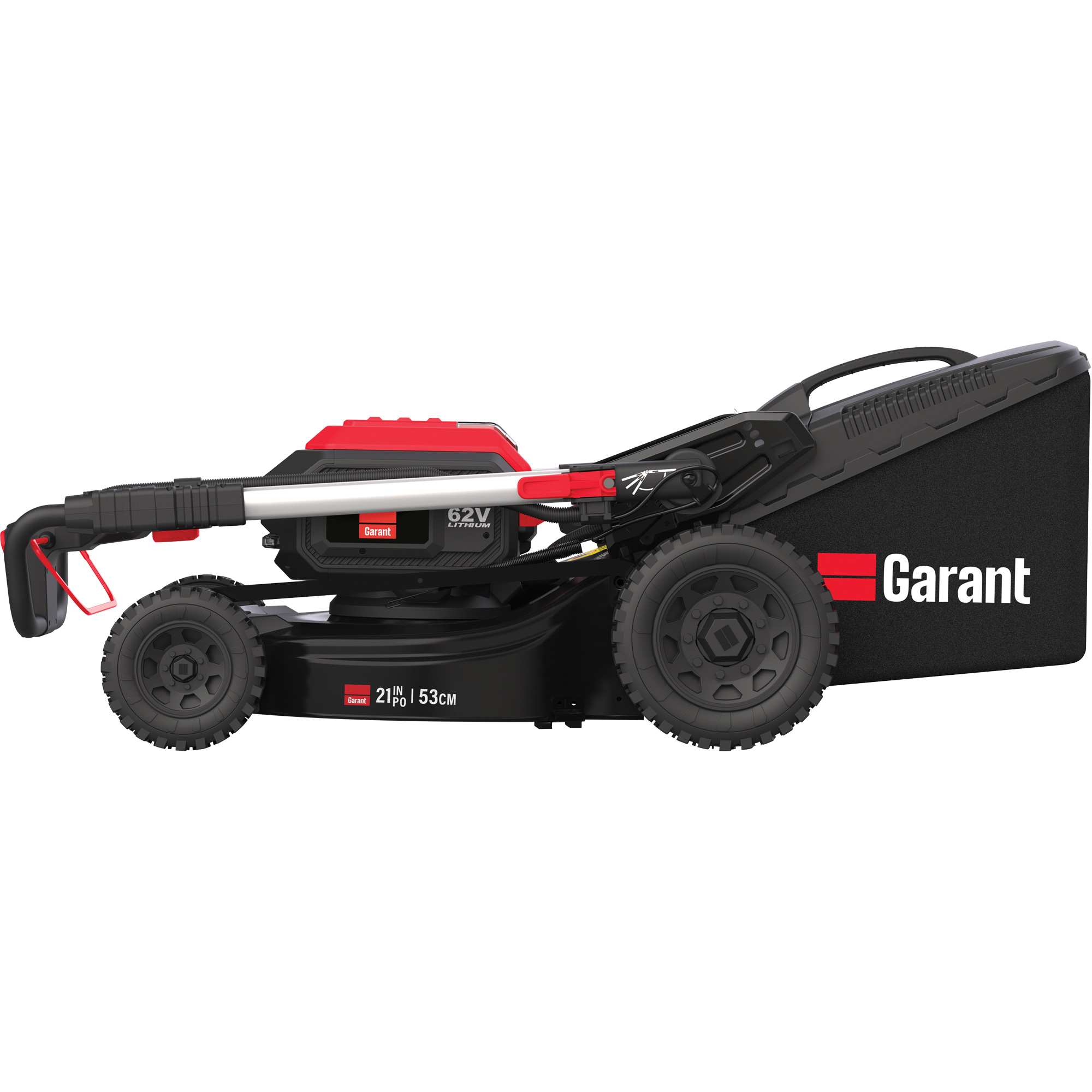 Ensemble tondeuse à gazon électrique de première qualité de 21", Poussée, À pile, Largeur de coupe 20"