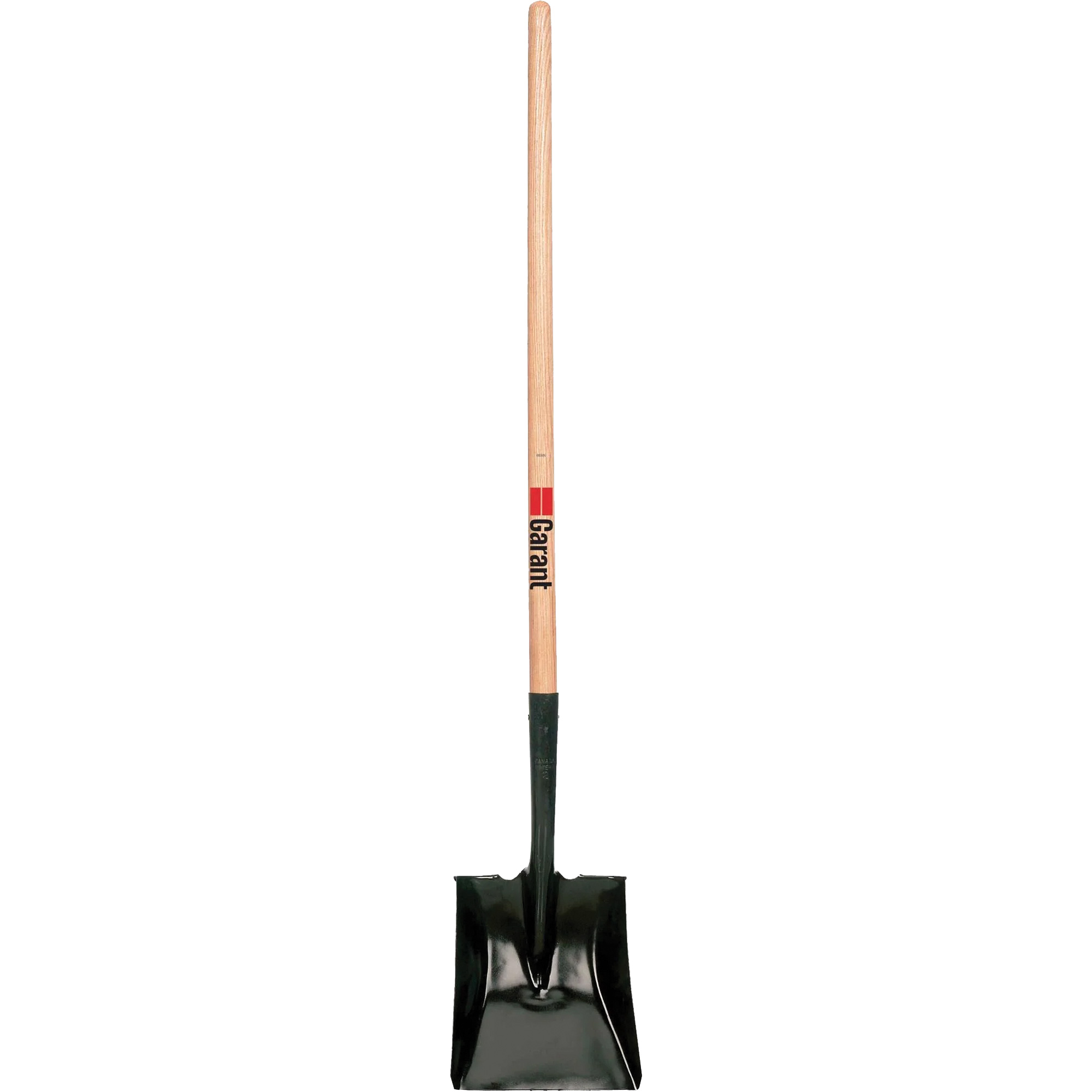 Pelle carrée, Bois, Lame Acier durci, Manche en Droit, Longueur 42"