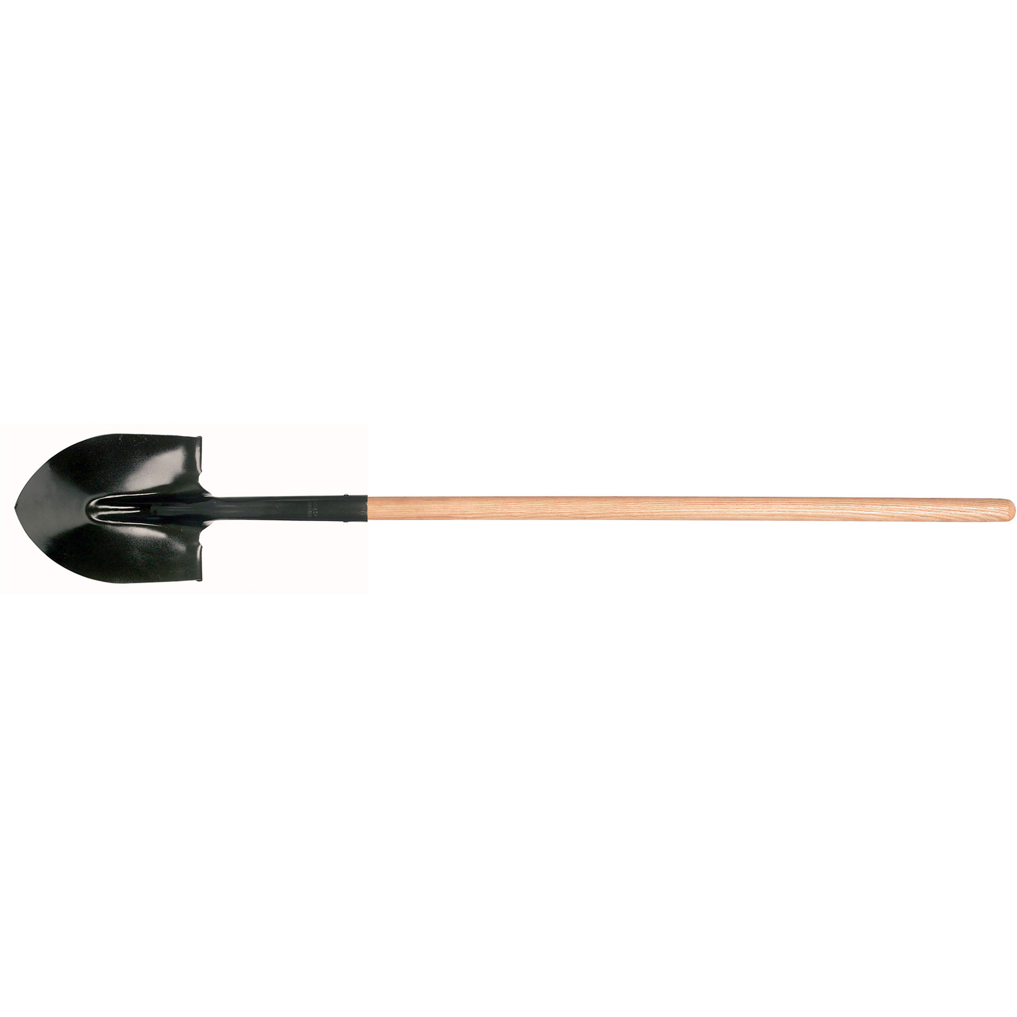 Pelle ronde, Lame Acier durci, Bois dur, Manche Droit