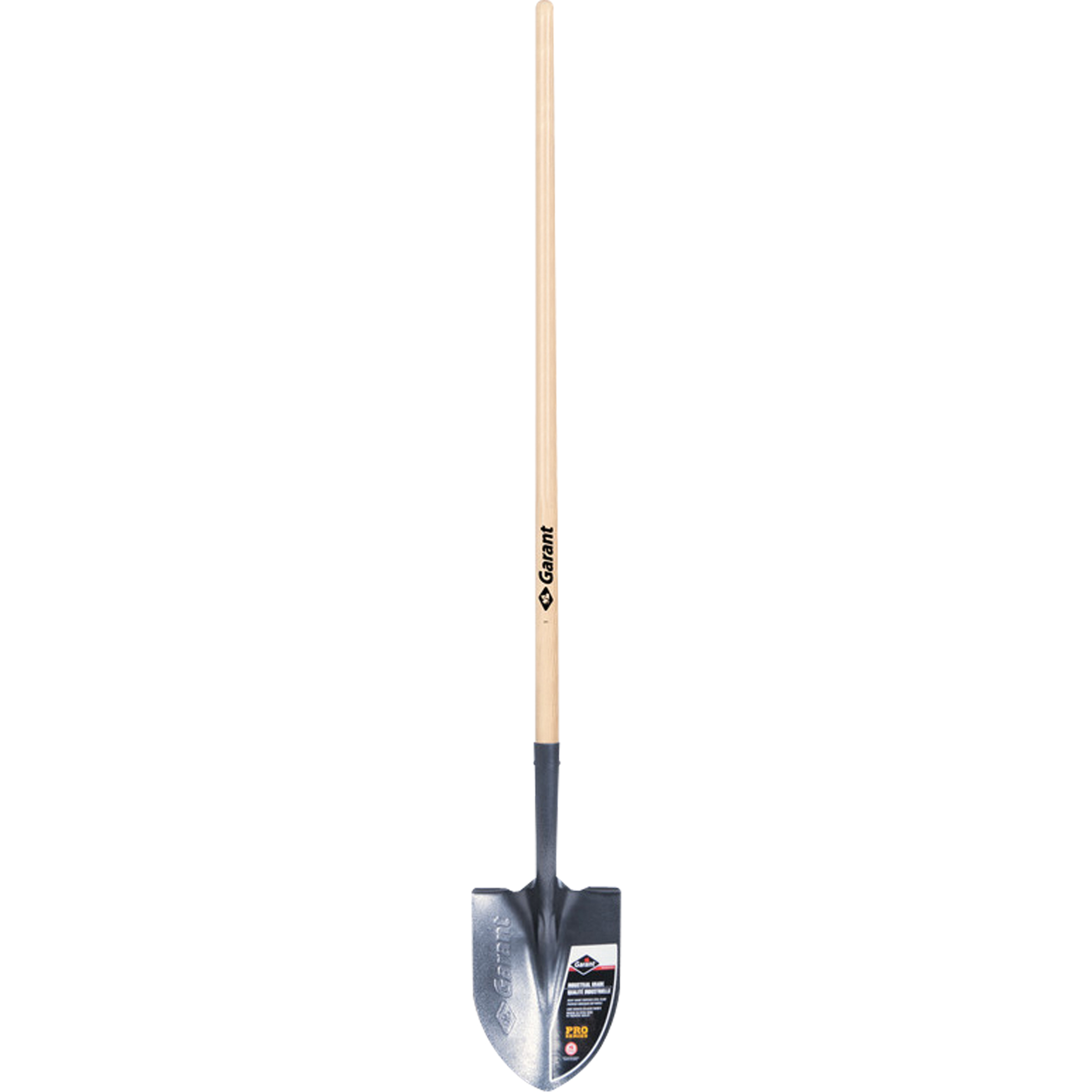 Pelle ronde ProMC, Lame Acier durci, Bois, Manche Droit