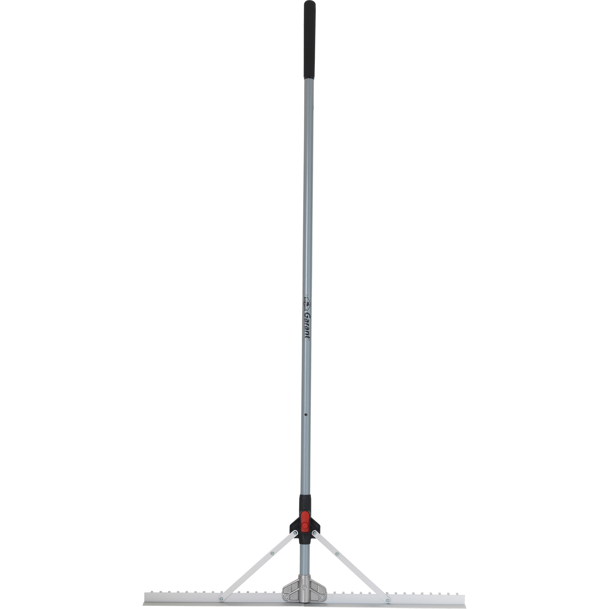 Râteau à niveler pour aménagement paysager avec tête pliante, Manche Fibre de verre, 36" la, Lame Aluminium