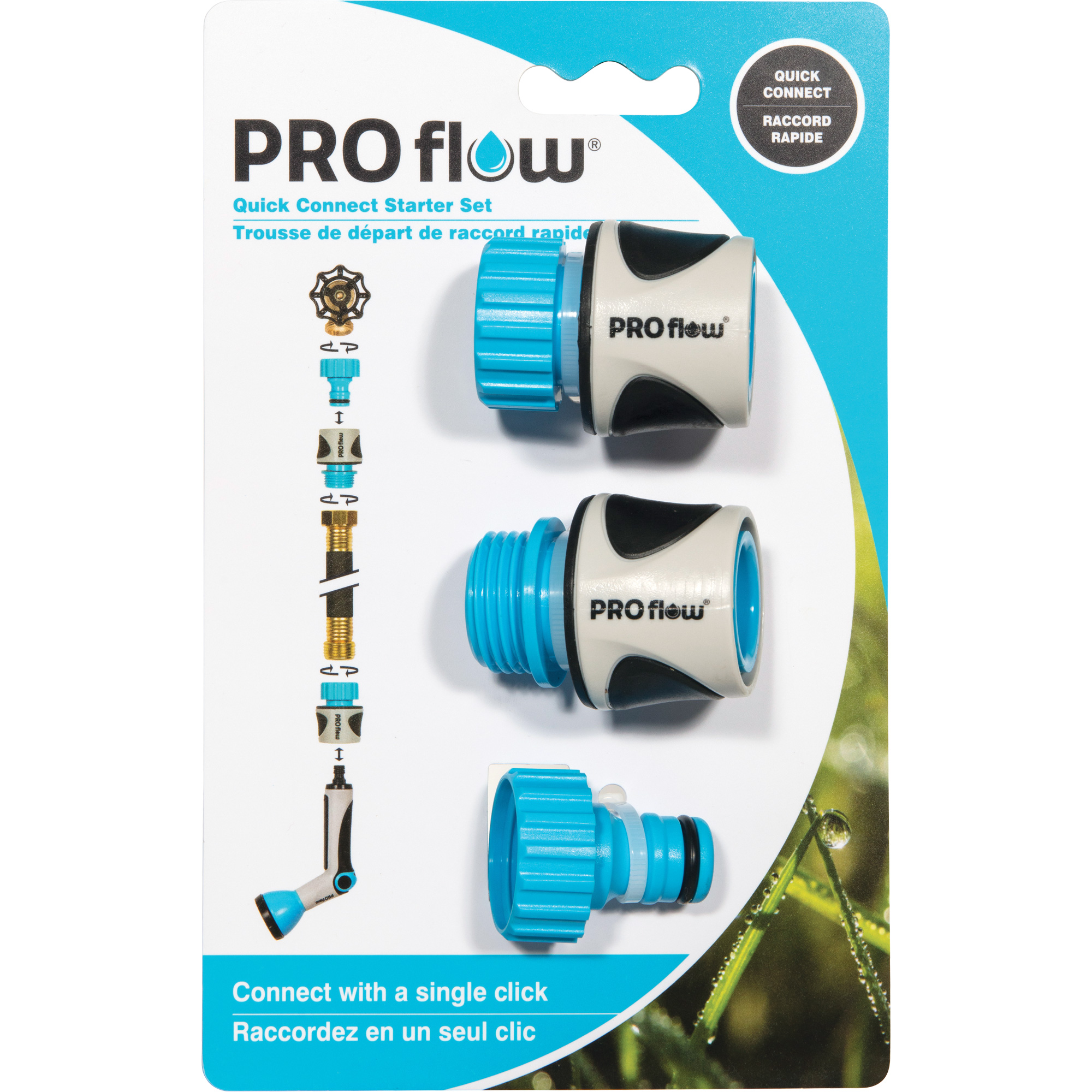 Trousse de démarrage de raccords rapides Pro Flow
