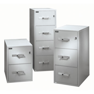 Classeurs à l'épreuve du feu, Acier, 2 tiroirs, 19-3/4" la x 31" p x 28" h, Beige
