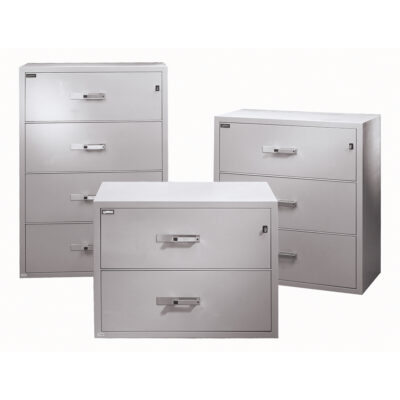 Classeurs à l'épreuve du feu, Acier, 2 tiroirs, 38-3/4" la x 23-1/2" p x 29" h, Beige