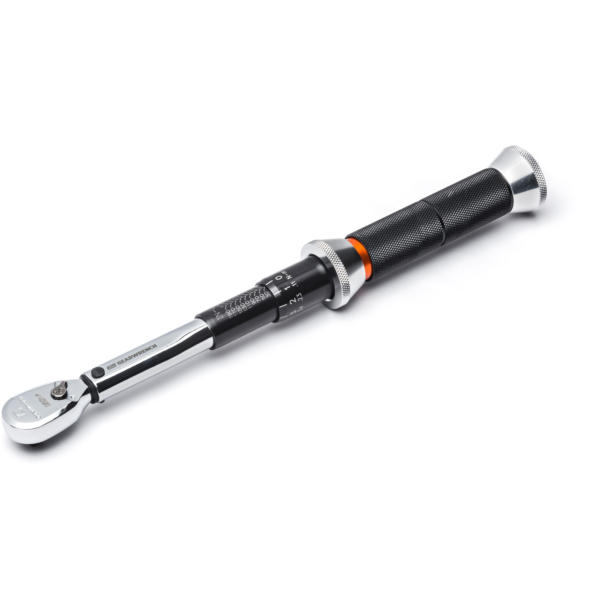 Clé dynamométrique à micromètre 120XPMC, Entraînement 1/4" carré, 3,95 - 23,16 N,m/30 - 200 lb-po