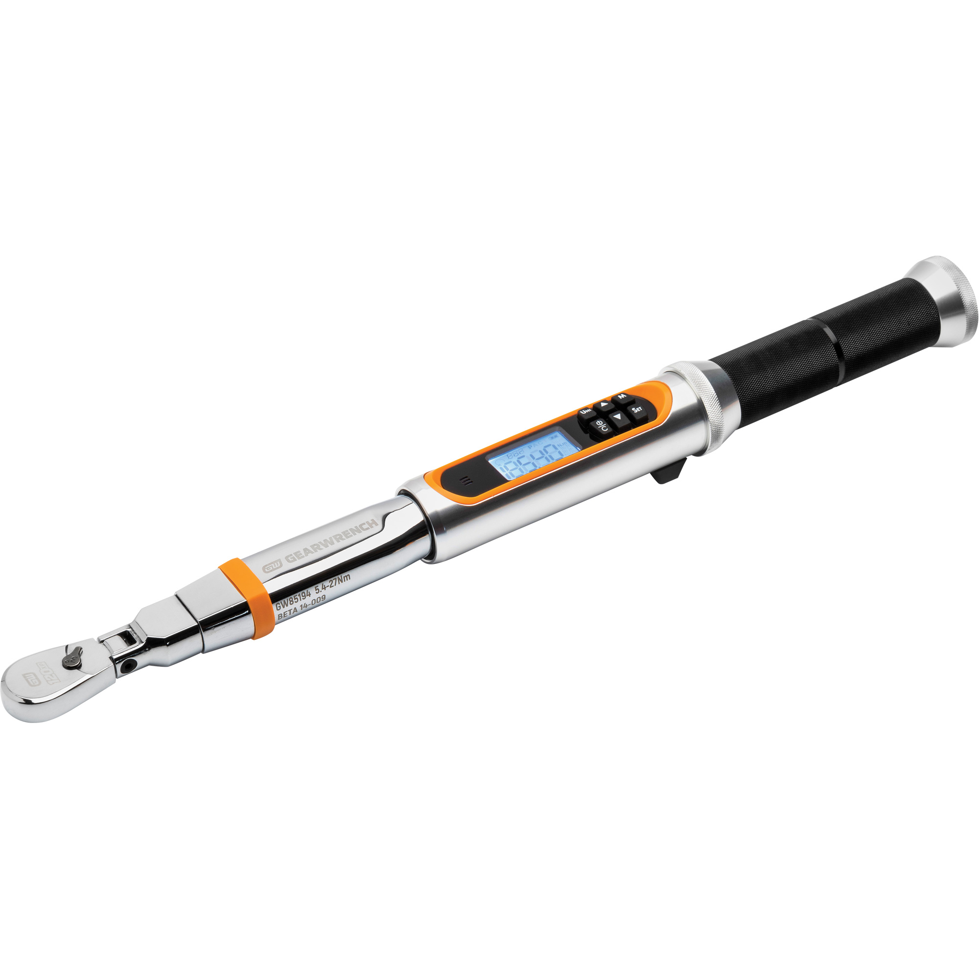 Clé dynamométrique à tête flexible 120XPMC avec angle, Électronique, Entraînement 1/4" carré, 24 - 240 lb-po