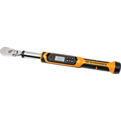 Clé dynamométrique à tête flexible avec angle, Électronique, Entraînement 3/8" carré, 120 - 1200 lb-pi