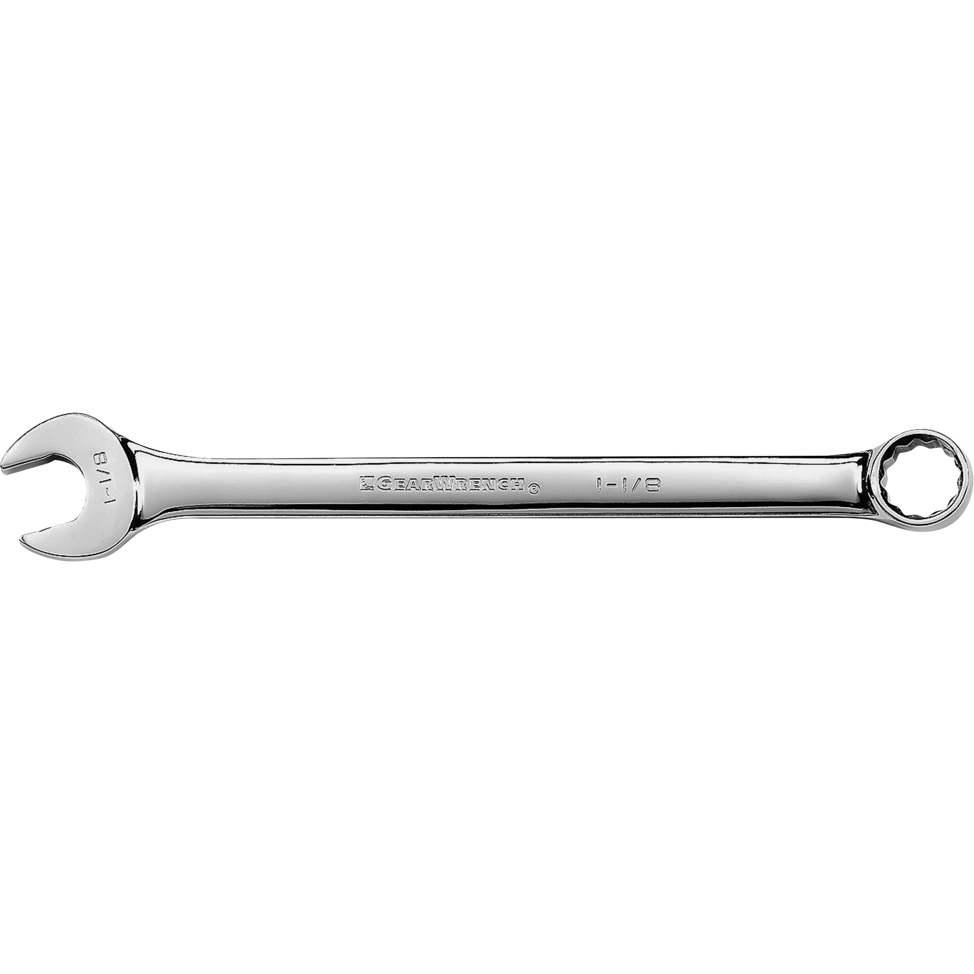 Clé mixte longue, 12 pans, 1-1/8", Fini Chrome