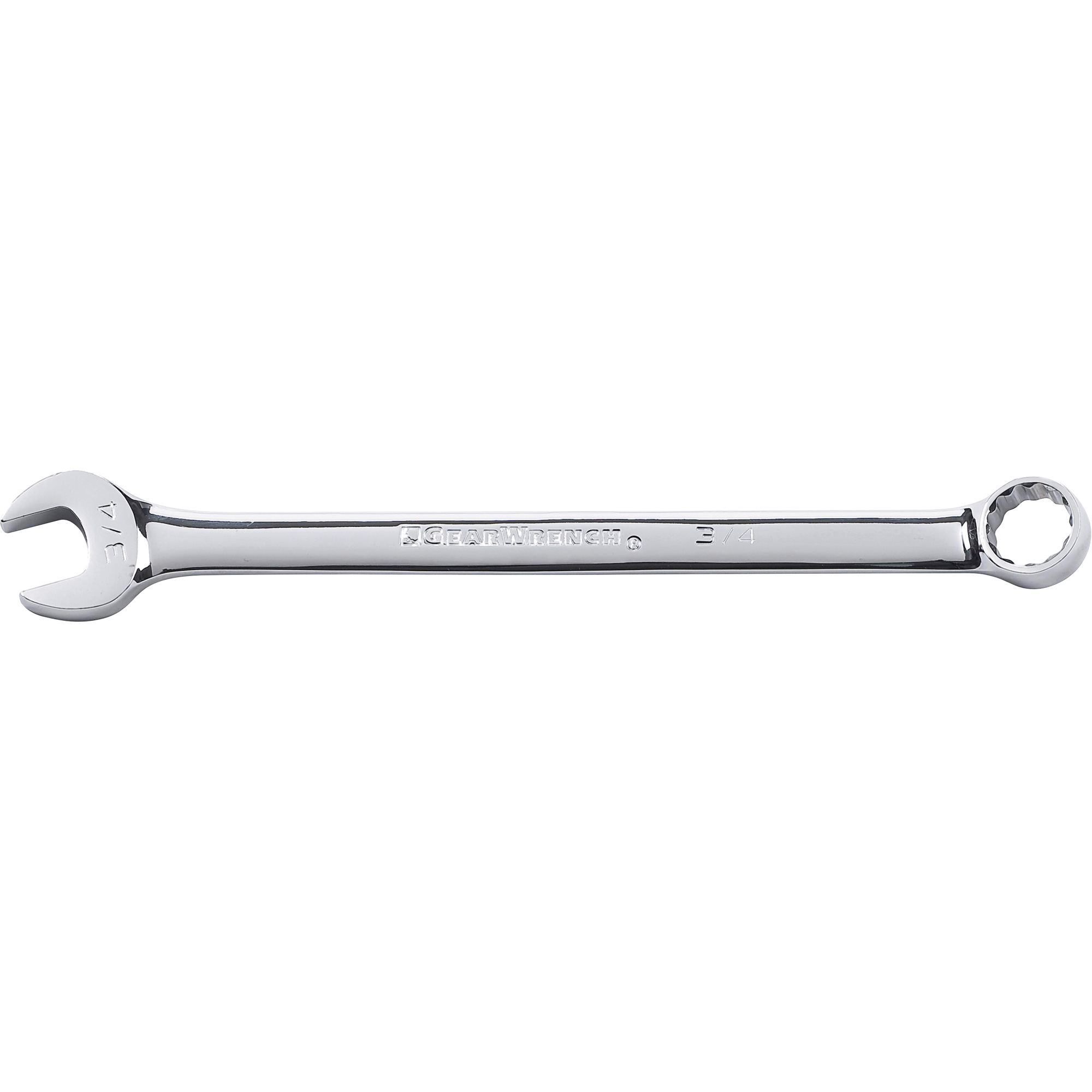 Clé mixte longue, 12 pans, 3/4", Fini Chrome/Poli