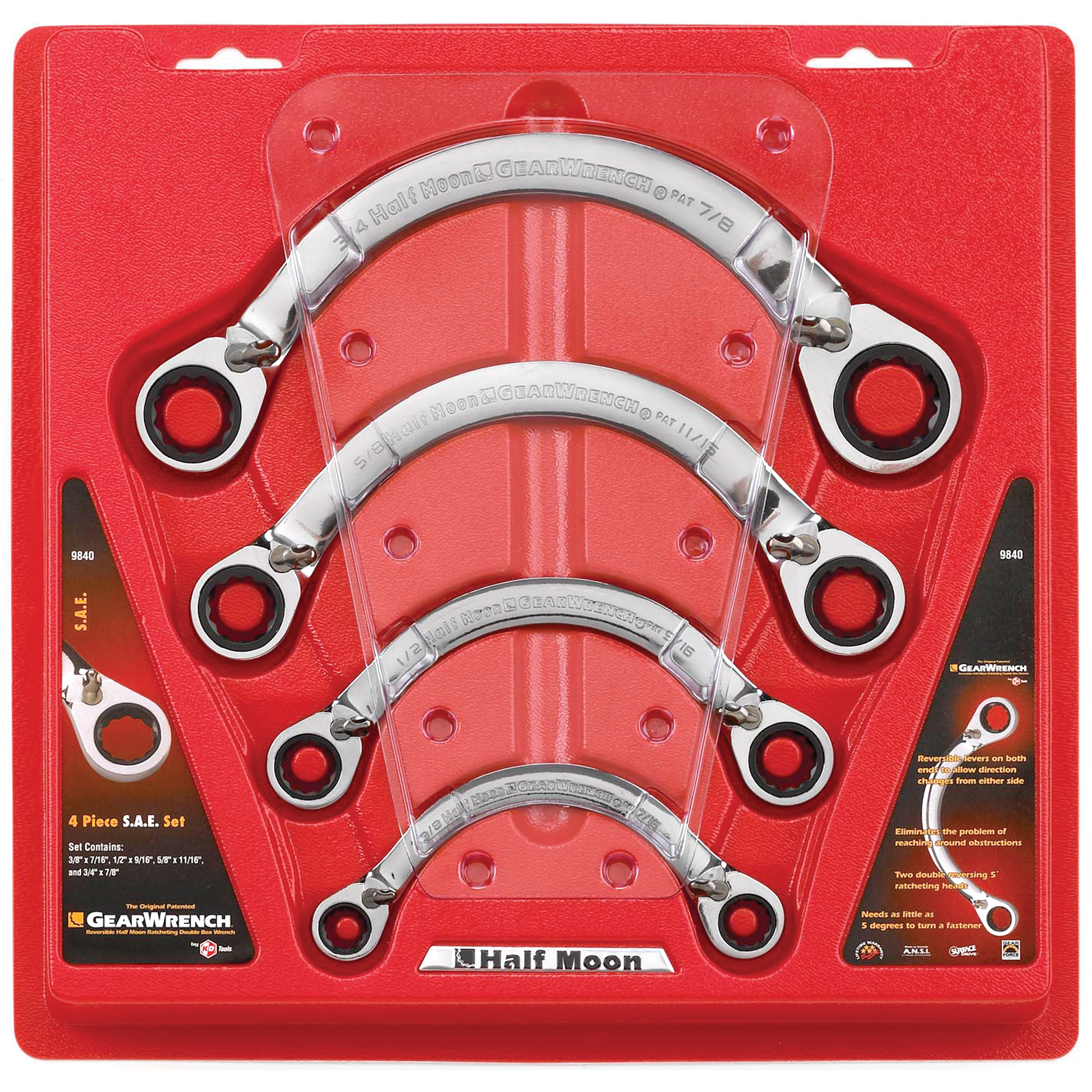 ENS 4 MCX CLES DEMI LUNE SAE REV ,3/8"-7/8"