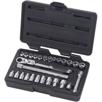 Ensemble de clés à cliquet VortexMD , 27 Mcx, Prise de 1/4"
