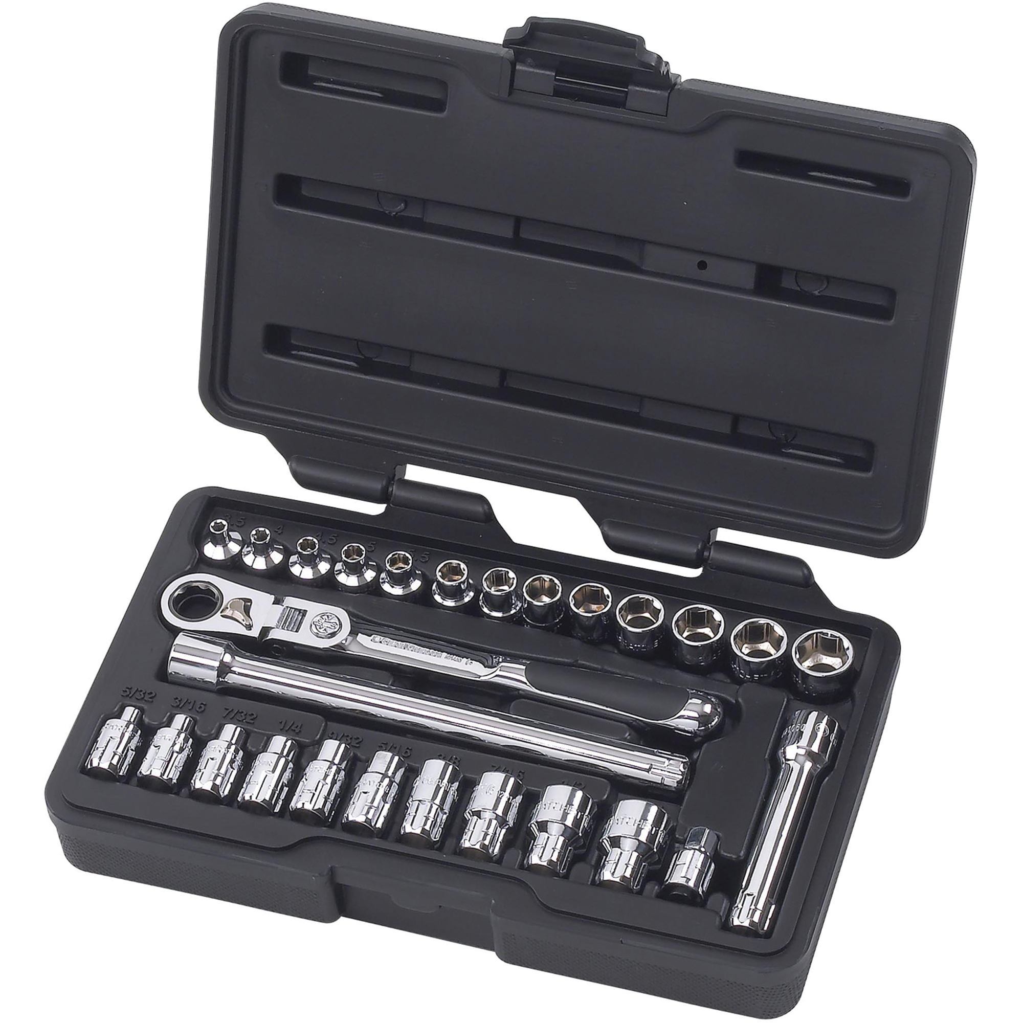 Ensemble de clés à cliquet VortexMD , 27 Mcx, Prise de 1/4"