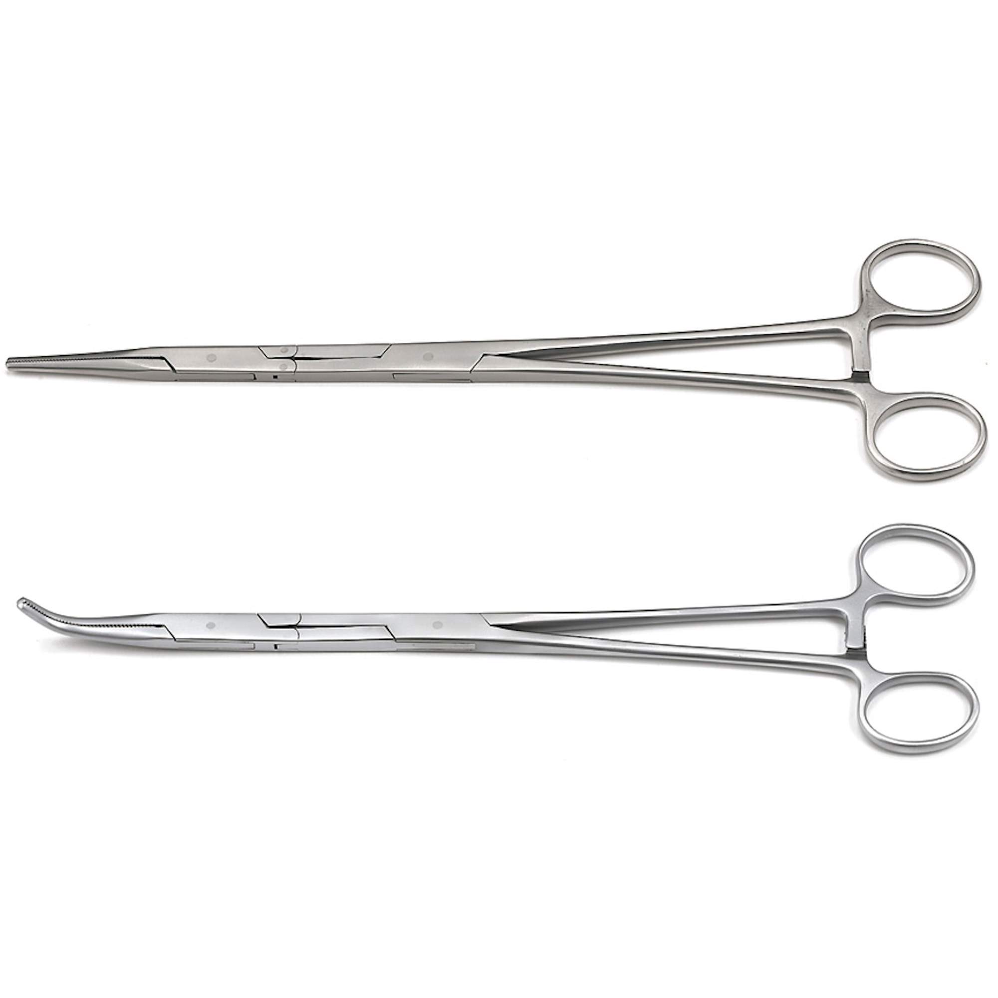 Ensemble de pinces hémostatiques droite et à 45° Double-XMC, 2 Morceaux