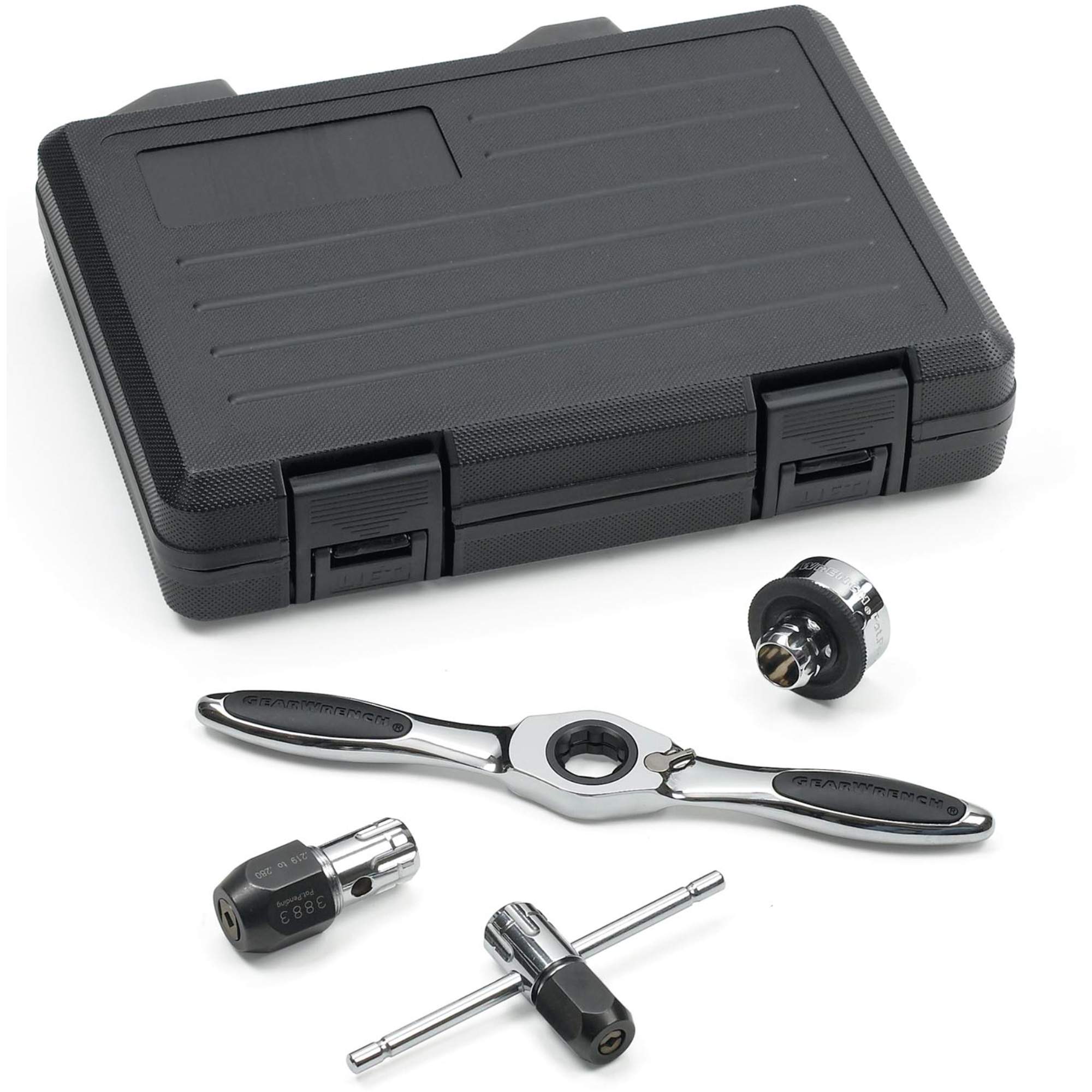 Jeu d'accessoires pour taraud à cliquet & tourne-filière , 5 Morceaux