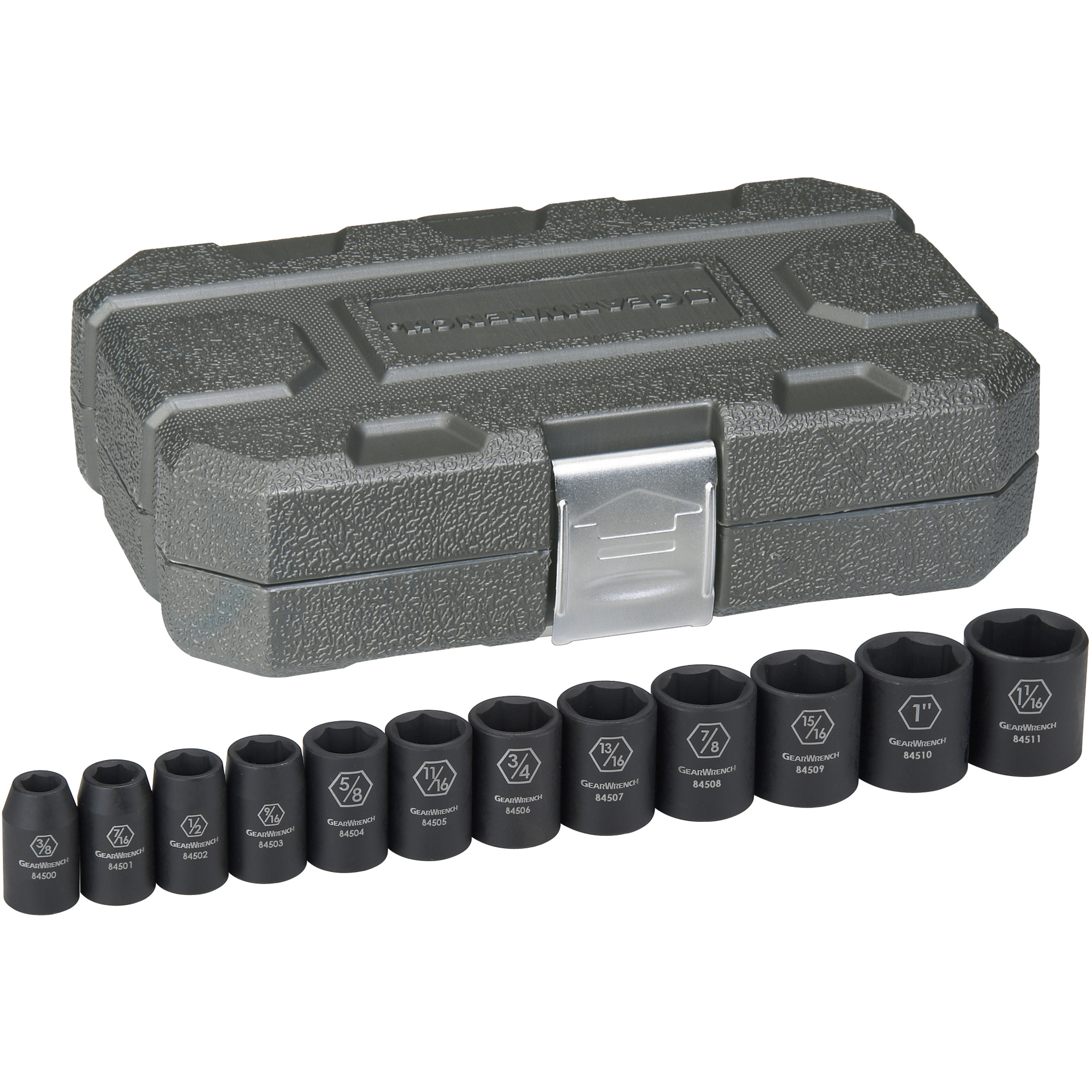 Jeu de douilles, 12 Mcx, Chocs, Prise de 1/2"