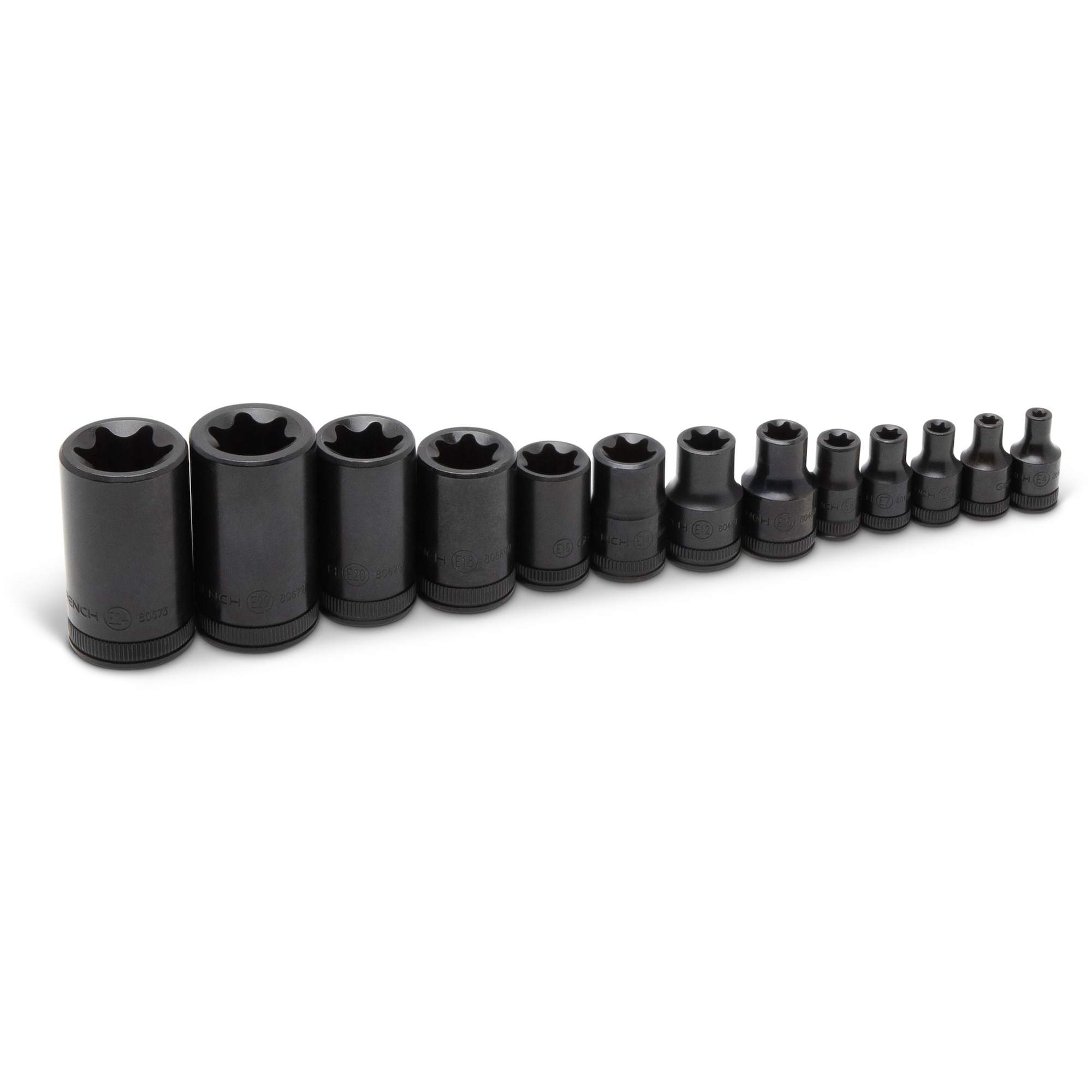 Jeu de douilles externes TorxMD, Prise 1/2"/1/4"/3/8"