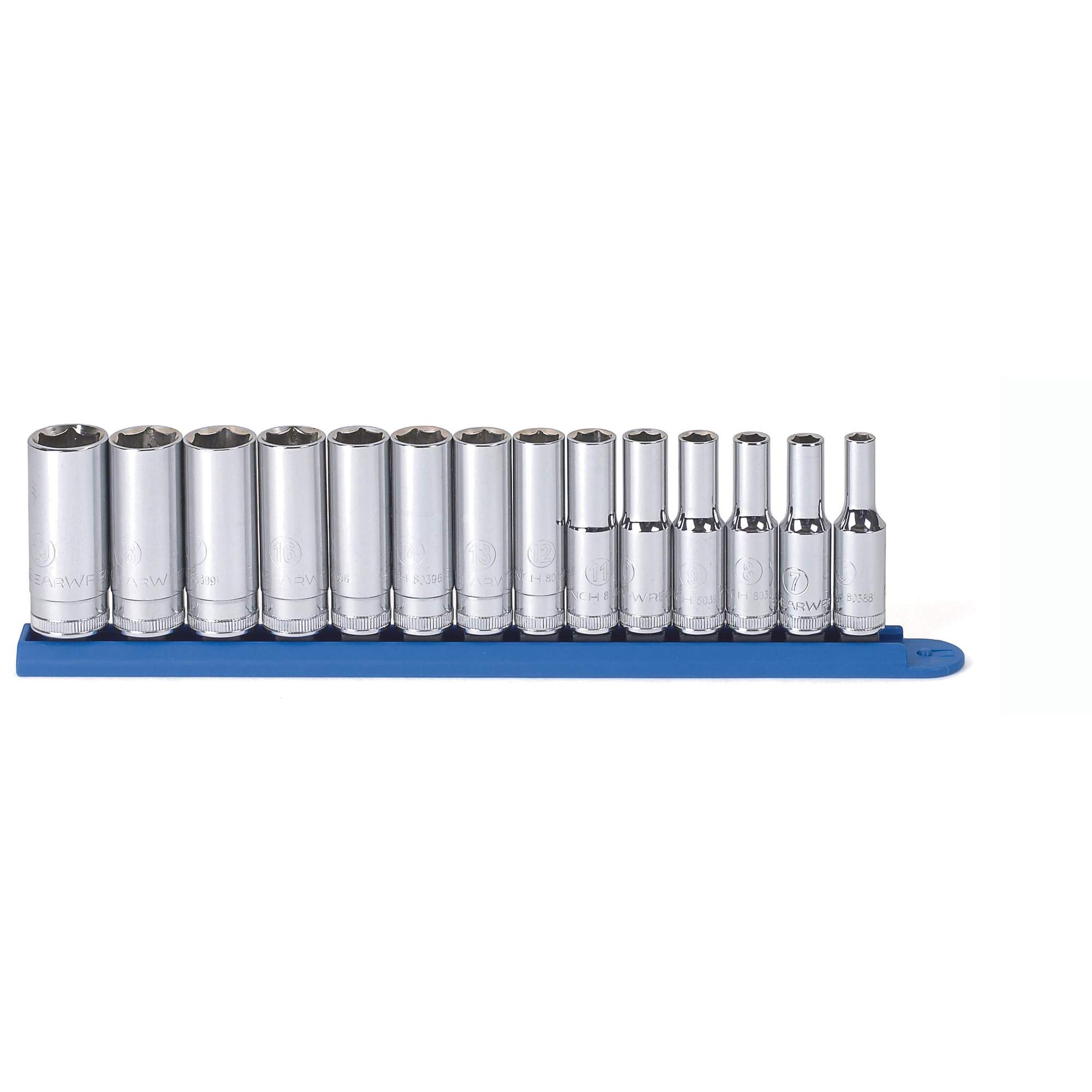 Jeu de douilles métriques à six pans, 14 Mcx, Prise de 3/8", Profond