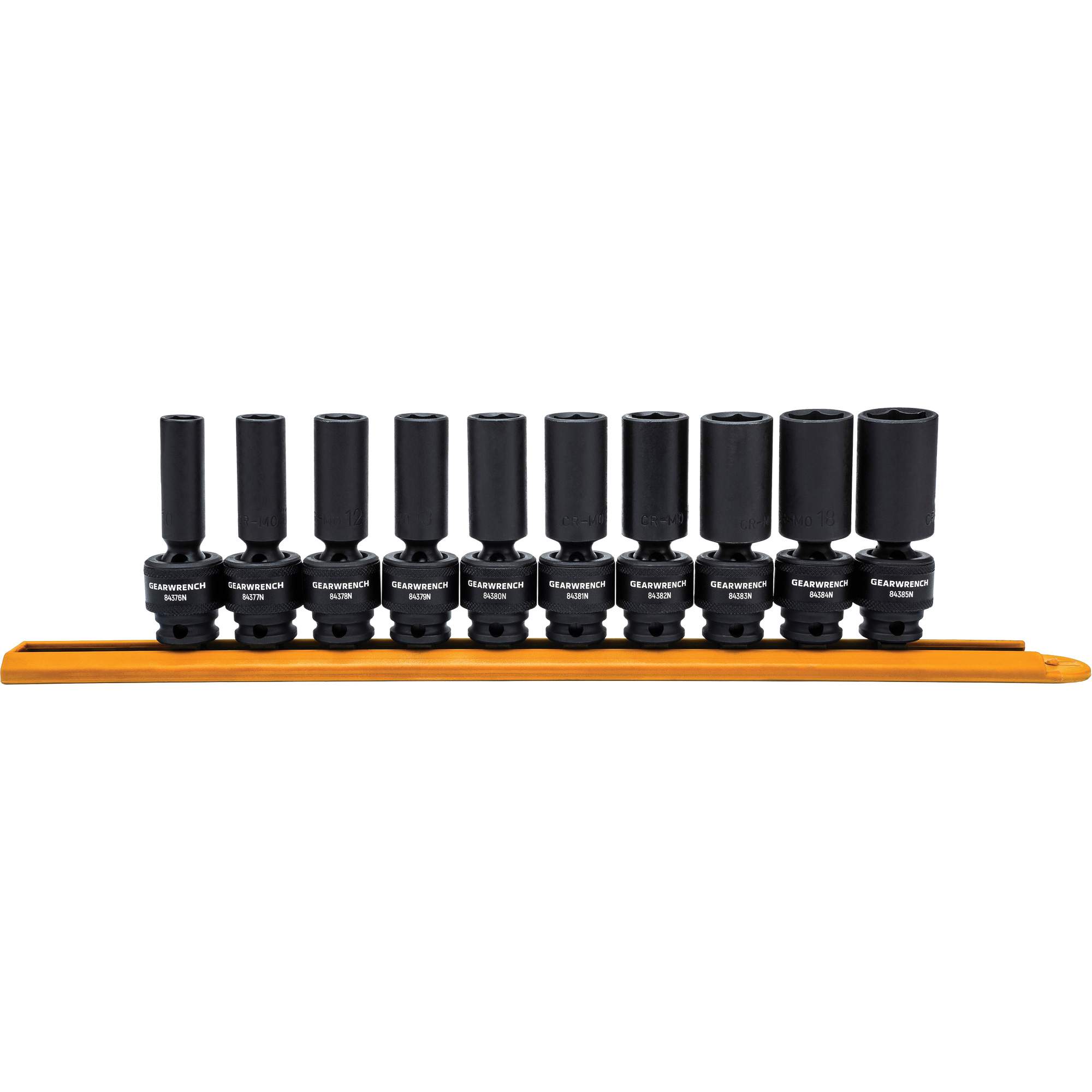 Jeu de douilles métriques universelles à 6 pans, 10 Mcx, Chocs, Prise de 3/8", Profond