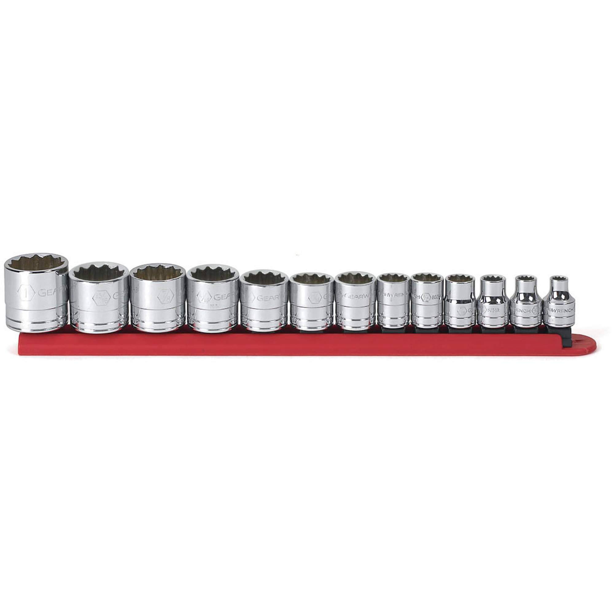 Jeu de douilles SAE à 12 pans, 13 Mcx, Prise de 3/8"