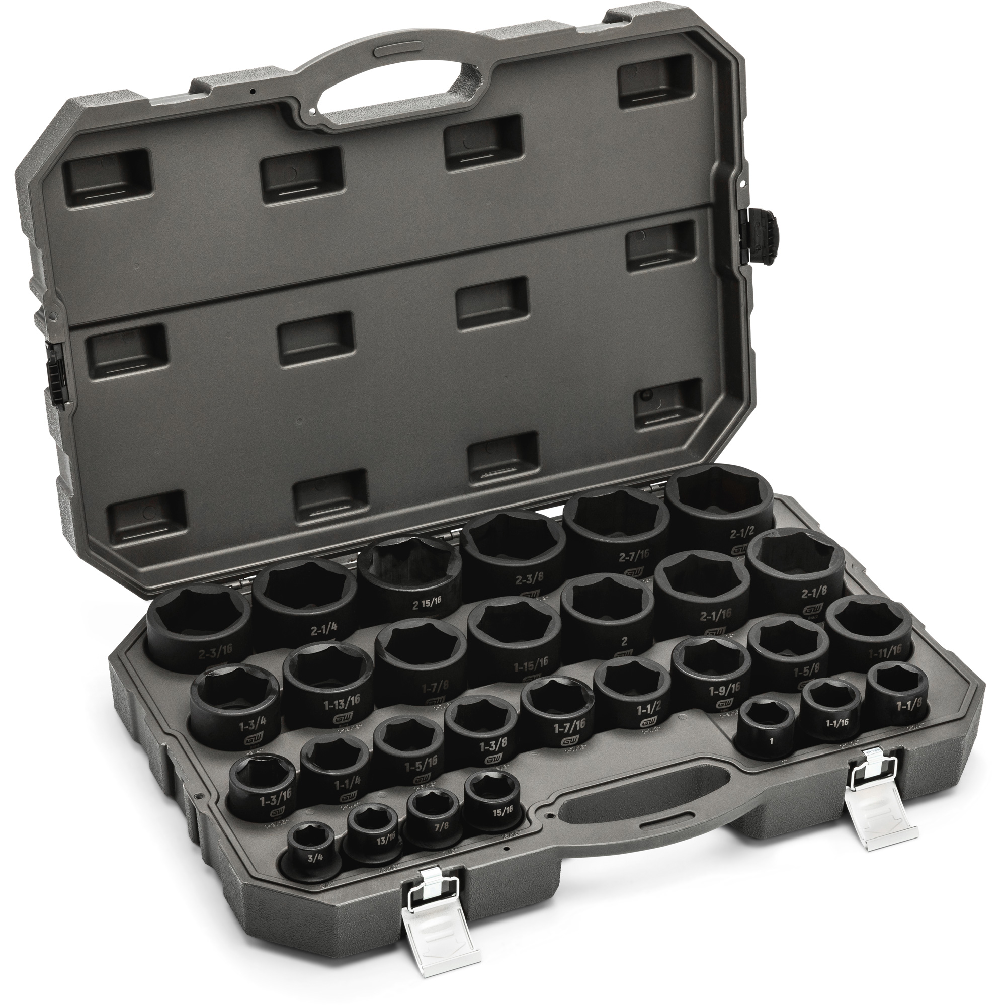 Jeu de douilles SAE à 6 pans, 29 Mcx, Chocs, Prise de 3/4" – Image 2