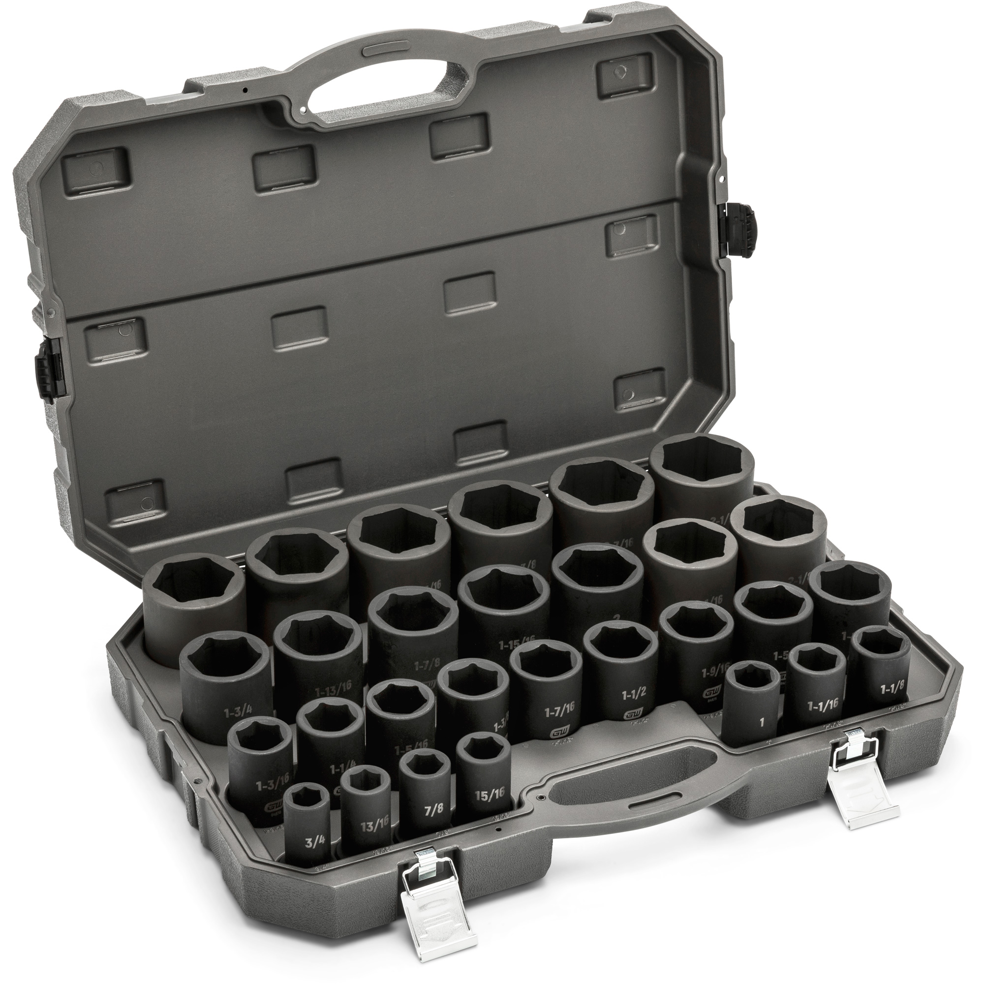 Jeu de douilles SAE à 6 pans, 29 Mcx, Chocs, Prise de 3/4", Profond – Image 2