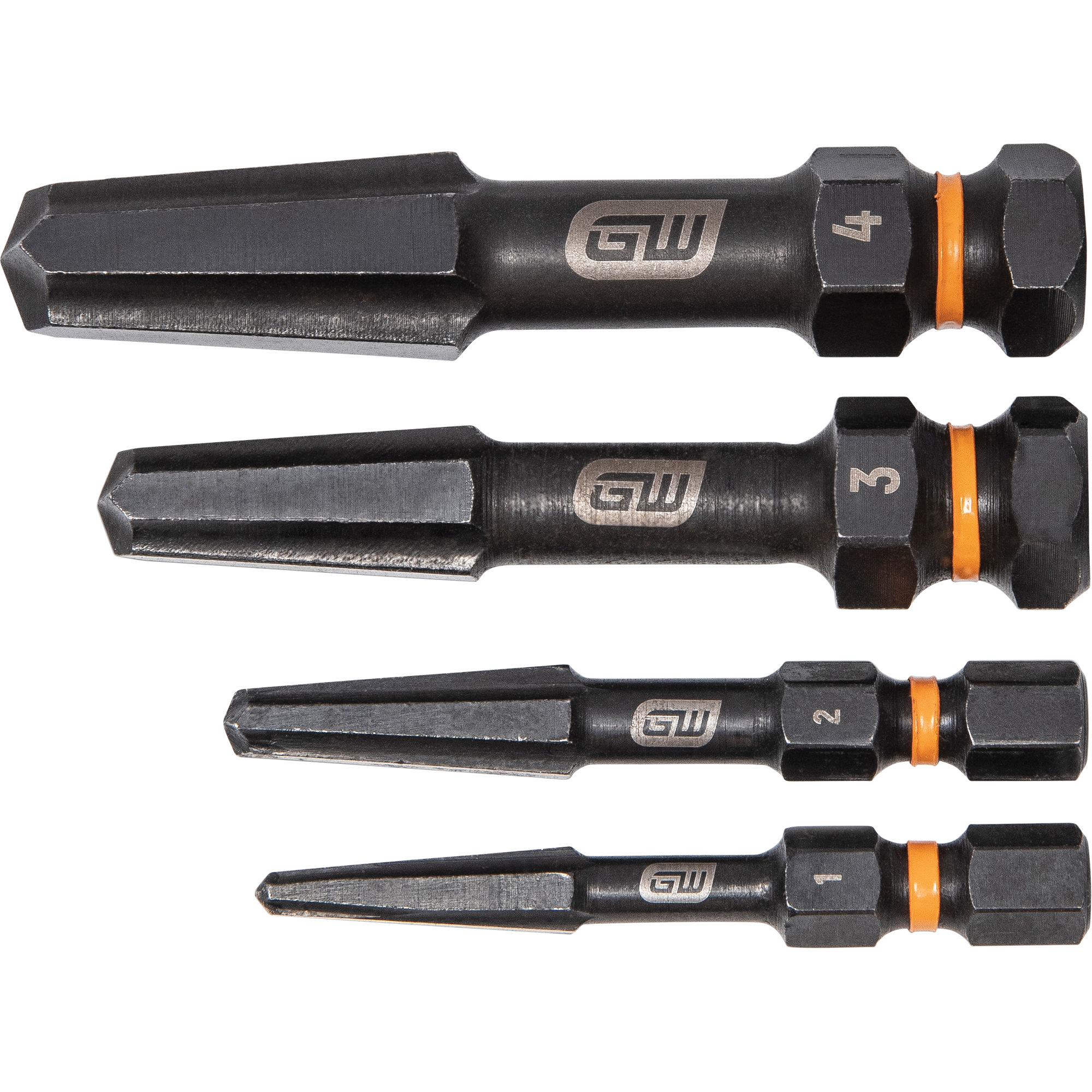 Jeu d'extracteur de vis Bolt BiterMC, Acier rapide, 4 Morceaux