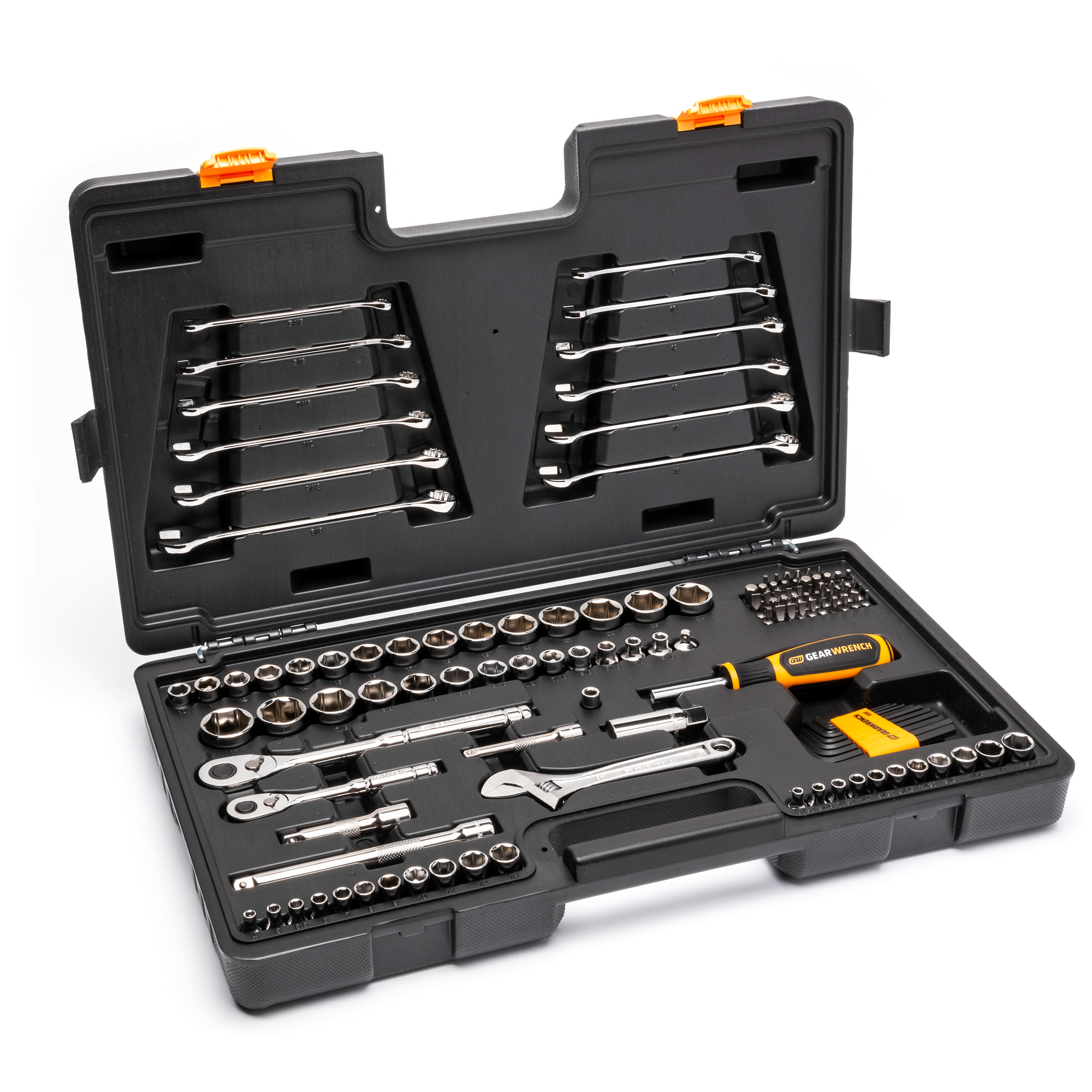 Jeu d’outils de qualité professionnelle à 72 dents, 6 pans et à prise 3/8" et 1/4"