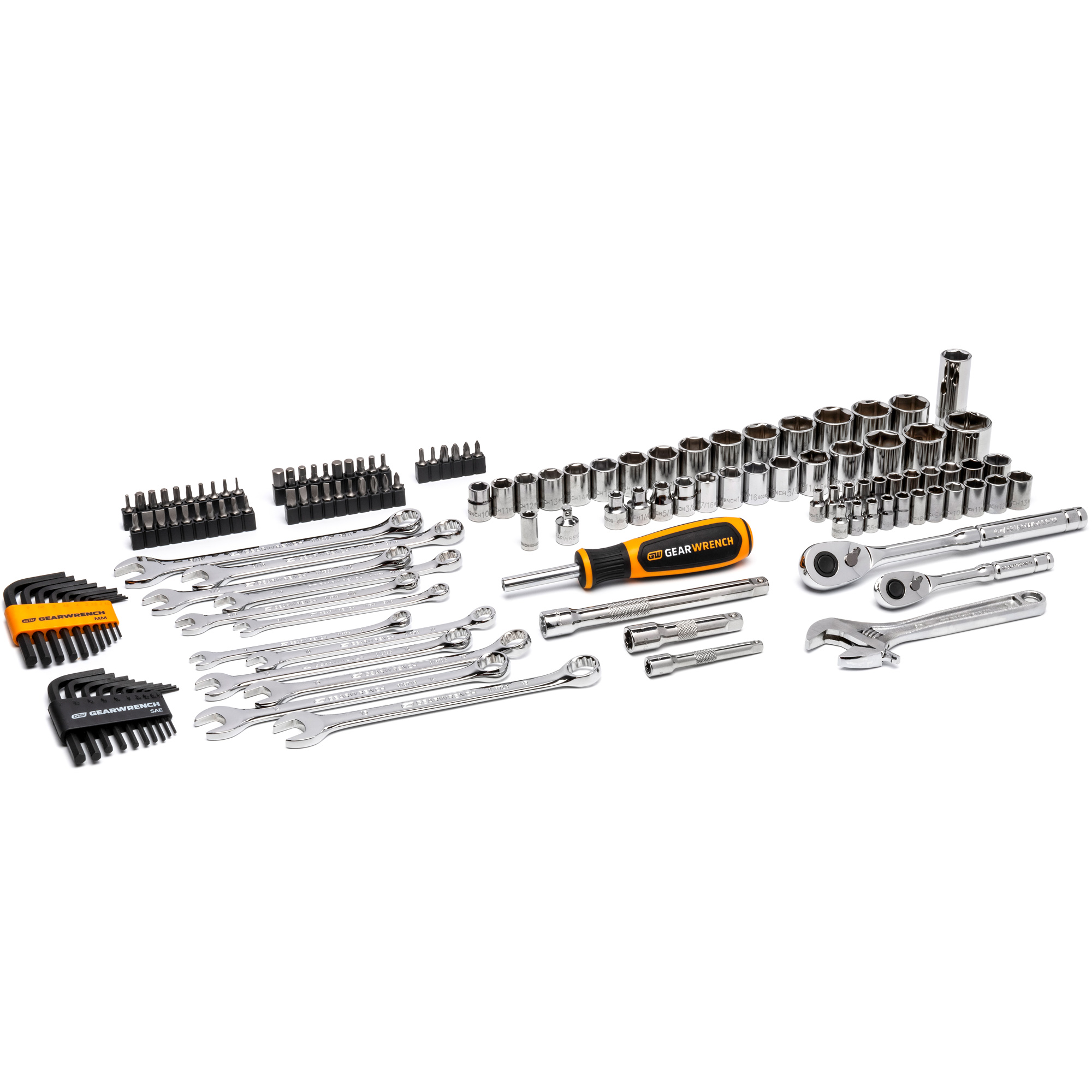 Jeu d’outils de qualité professionnelle à 72 dents, 6 pans et à prise 3/8" et 1/4" – Image 2