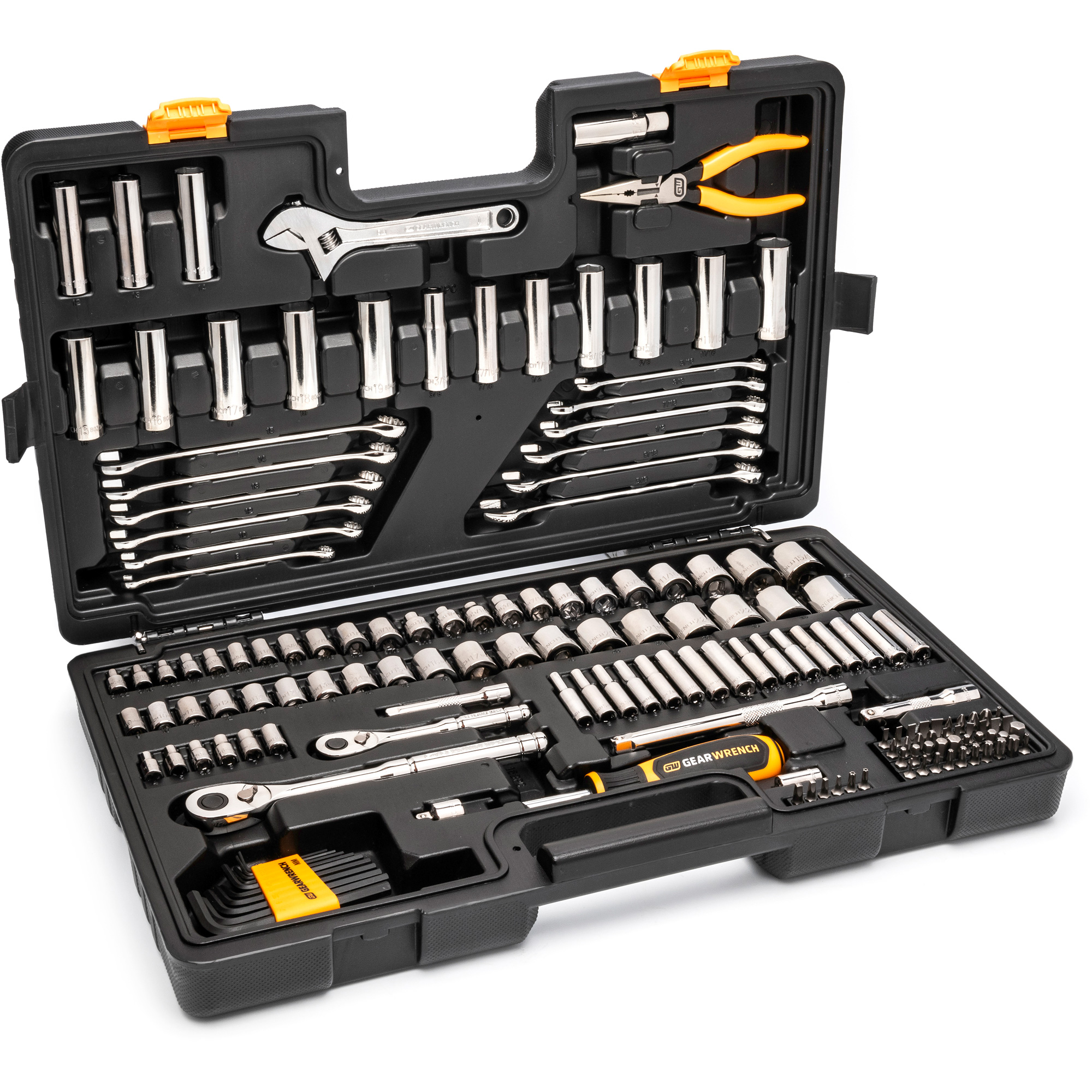 Jeu d’outils de qualité professionnelle à 72 dents, 6 pans et à prise 3/8" et 1/4"