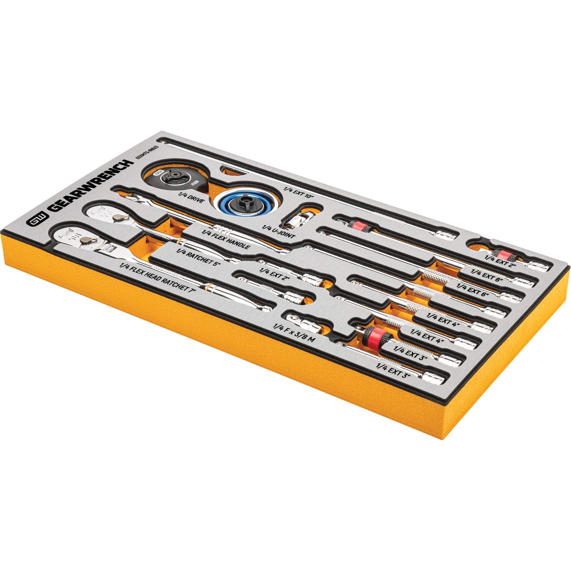 Jeu d'outils pour maître mécanicien MEGAMOD dans des plateaux en mousse modulaire de première qualité avec rangement d'outils, 1268 morcea – Image 6