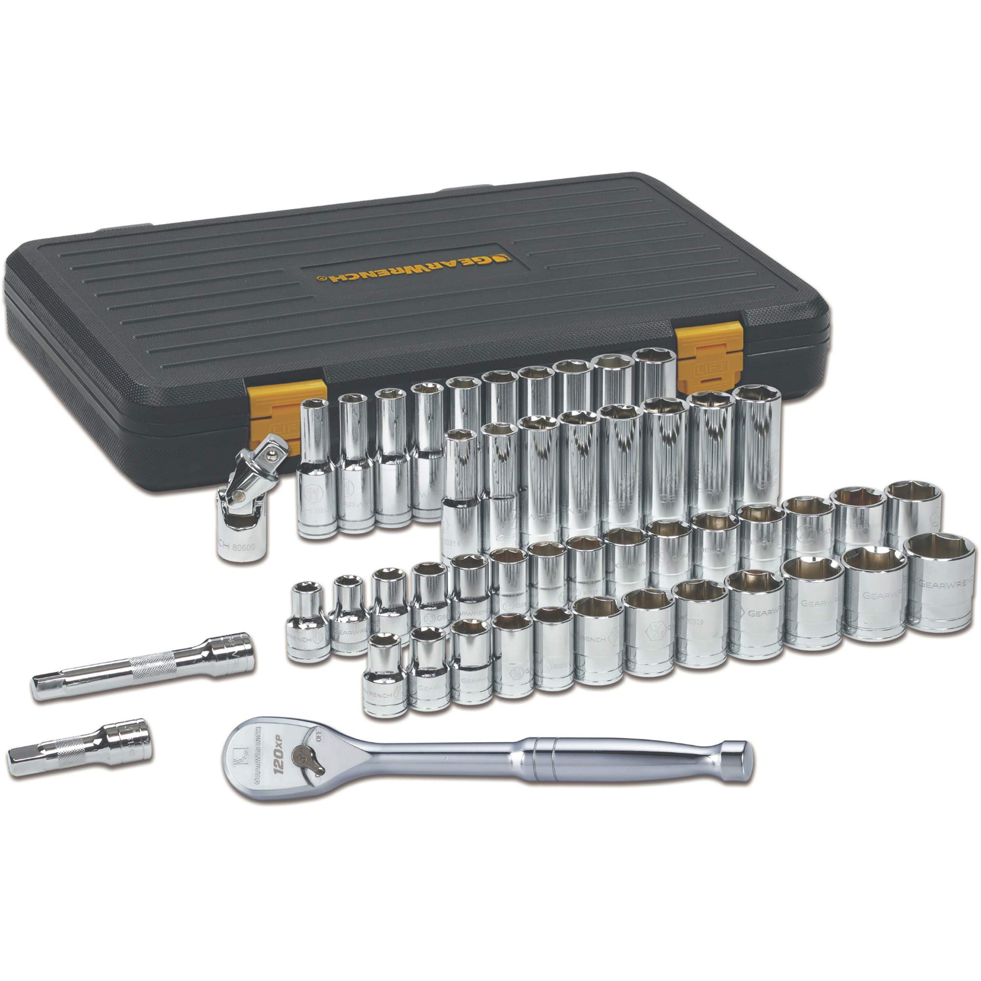 Jeu d'outils pour mécanicien à 6 pans SAE/métriques 120XPMC
