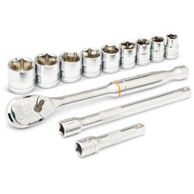 Jeu d'outils pour mécaniciens SAE à 6 pans, 12 Mcx, Prise de 3/8"