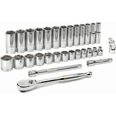 Jeu d'outils pour mécaniciens SAE à 6 pans, 30 Mcx, Prise de 3/8", Profond