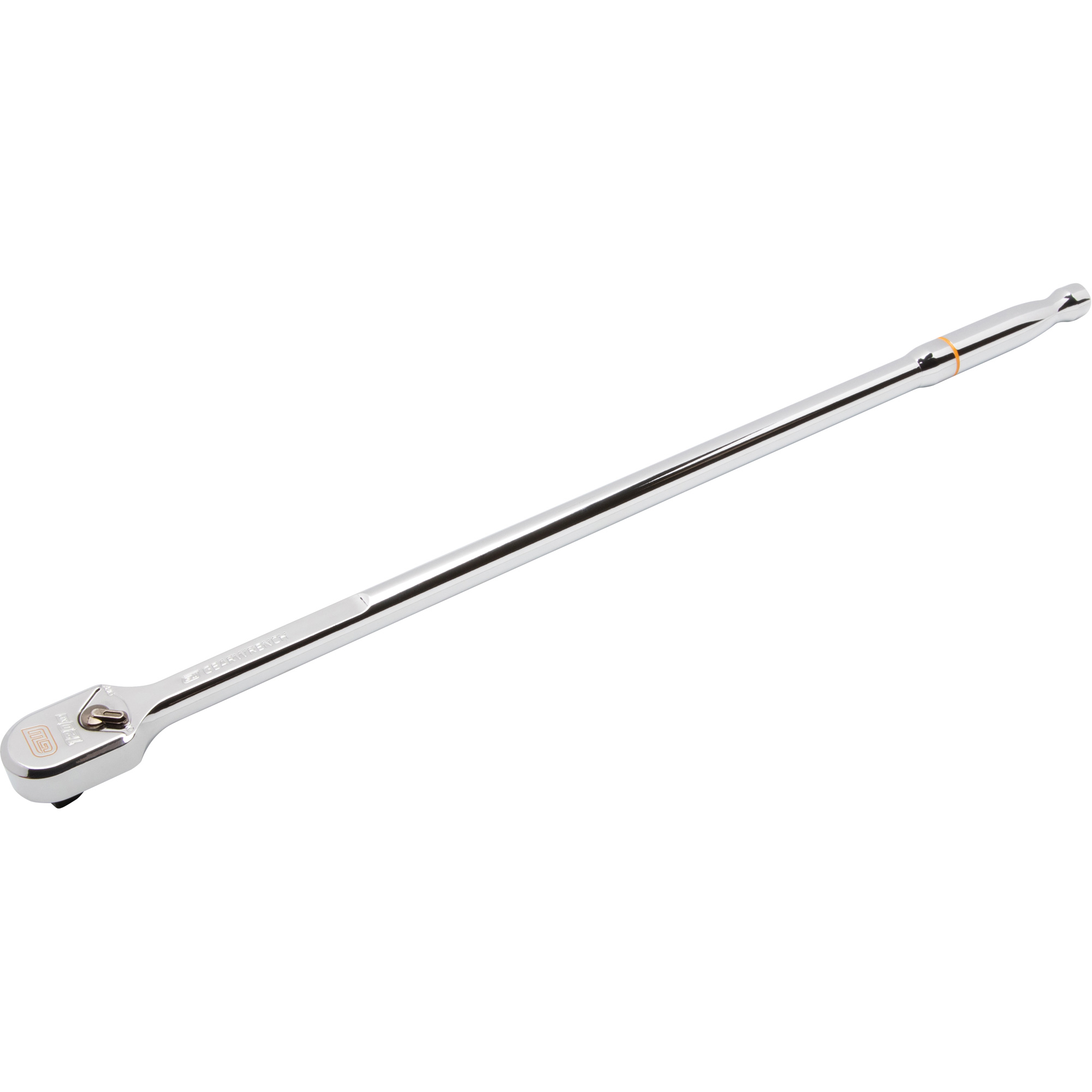 Rochet à tête chromée entièrement polie en goutte avec manche extra long 120XPMC, Prise de 3/8", Poignée Ergonomique