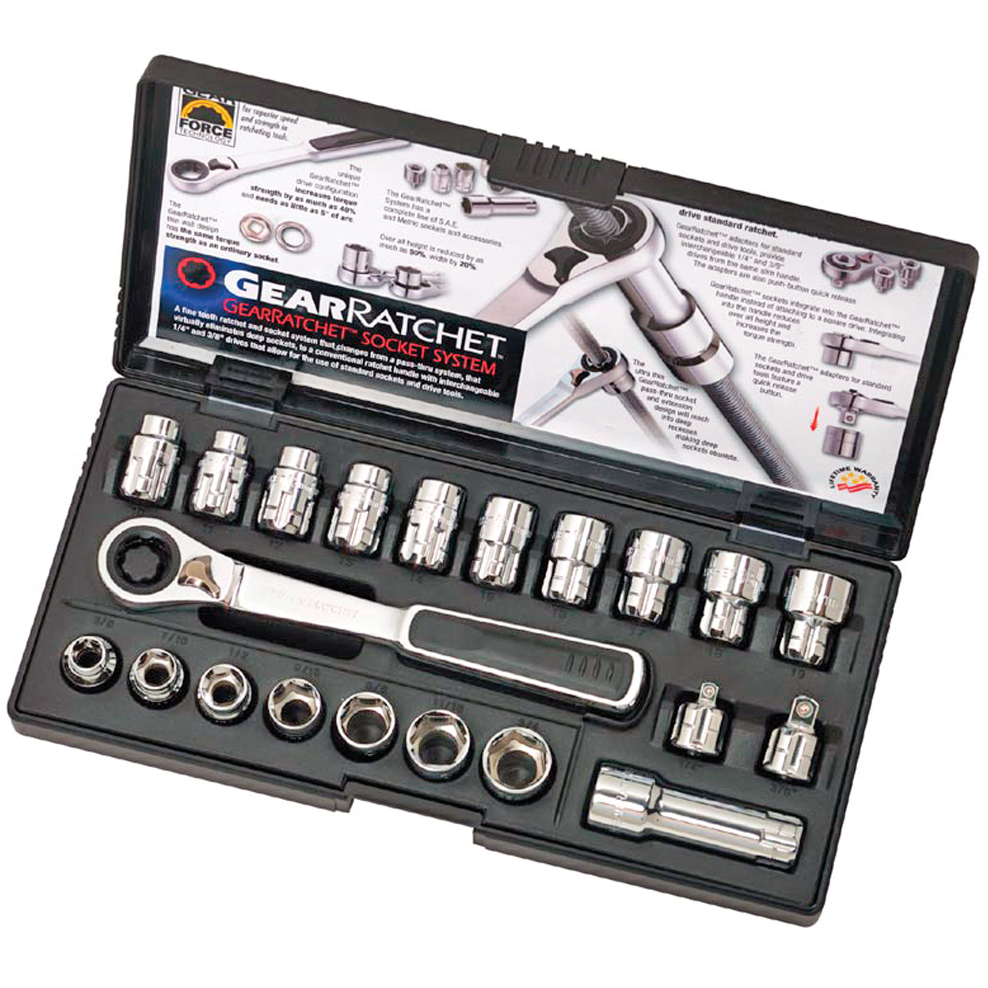 Système de douilles ouvertes Gear Ratchet MC Vortex MC, 21 Mcx