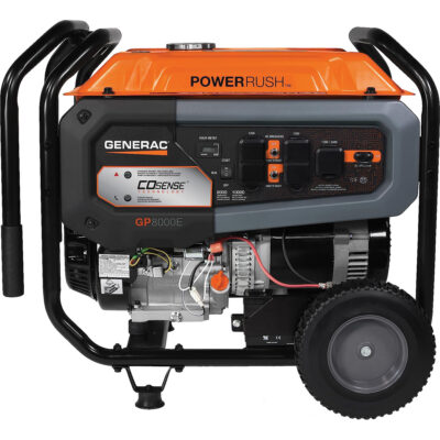 Génératrice portable avec technologie COsenseMD, 10000 W de surtension, 8000 W nominale, 120 V/240 V, Réservoir de 7,9 gal.
